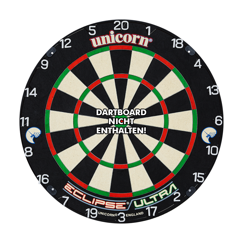 07890_Unicorn_Horizontal_Number_Ring_Zahlenring_2 Das Bild zeigt einen Dartboard-Zahlenring der Marke Unicorn mit horizontal angeordneten Zahlen. In der Mitte steht der Hinweis: "Dartboard nicht enthalten!"