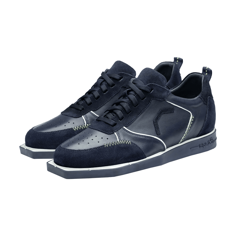 Triple20 Leather Dart Shoes - Blue White