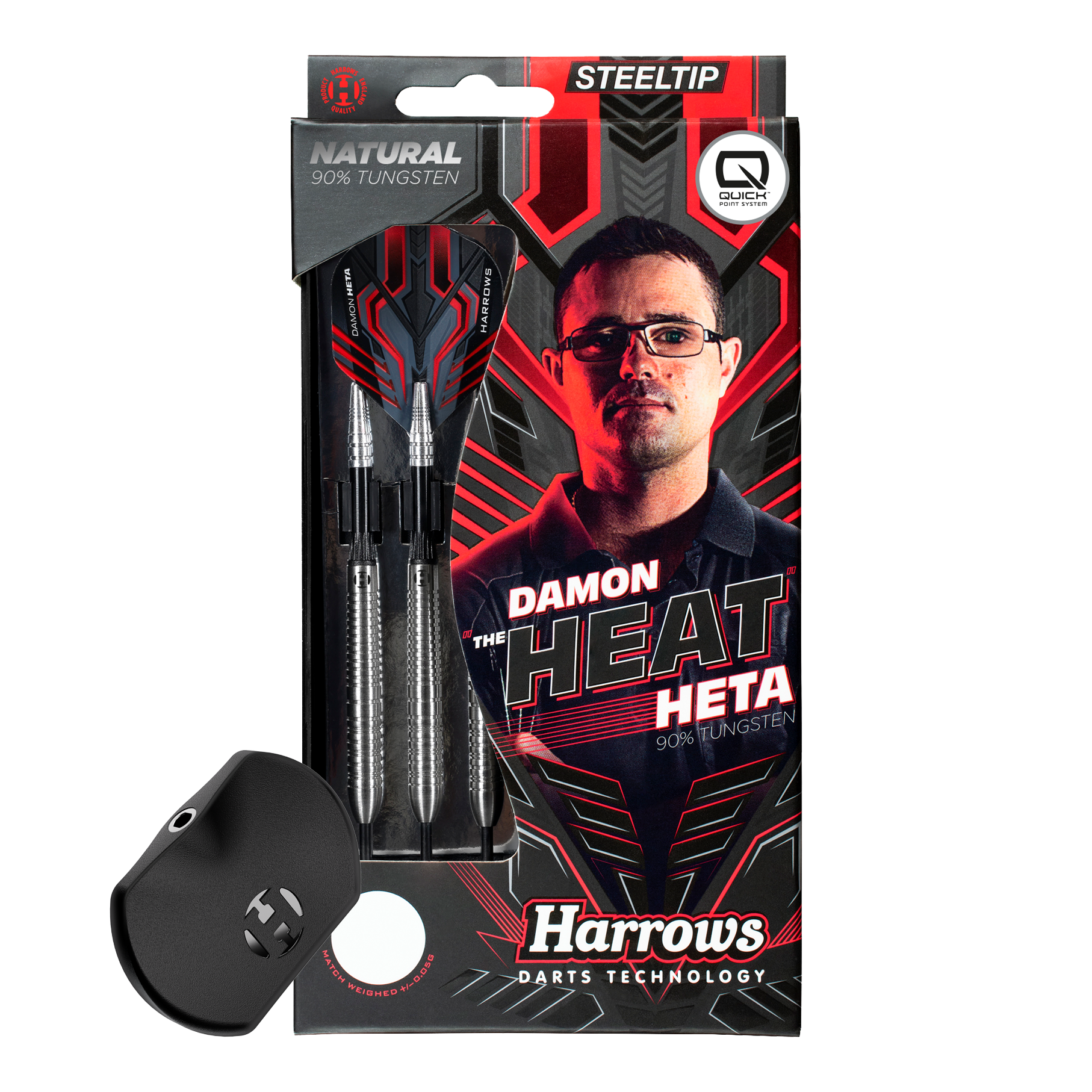 Harrows Damon Heta Natural Quick Point - 23g Abgebildet ist der Harrows Damon Heta Natural Quick Point Steeldart. Dieser Dart zeichnet sich durch seine Qualität und Langlebigkeit aus.