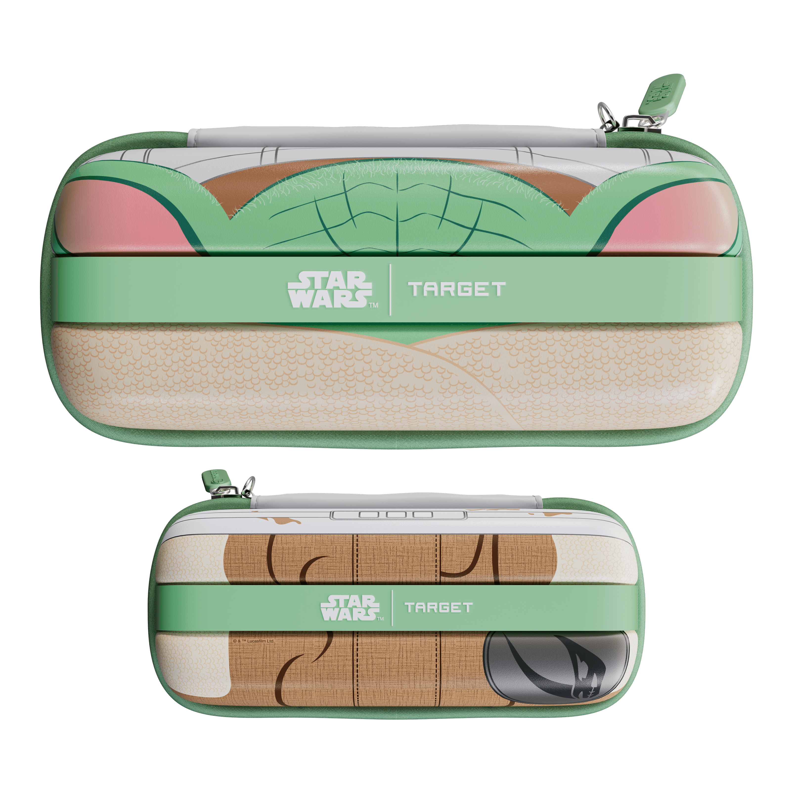 Target Star Wars Boa Dartcase - Grogu Das Bild zeigt das Target Star Wars Boa Dartcase - Grogu. Dies ist ein spezielles Dartcase mit einem Grogu-Motiv aus Star Wars.