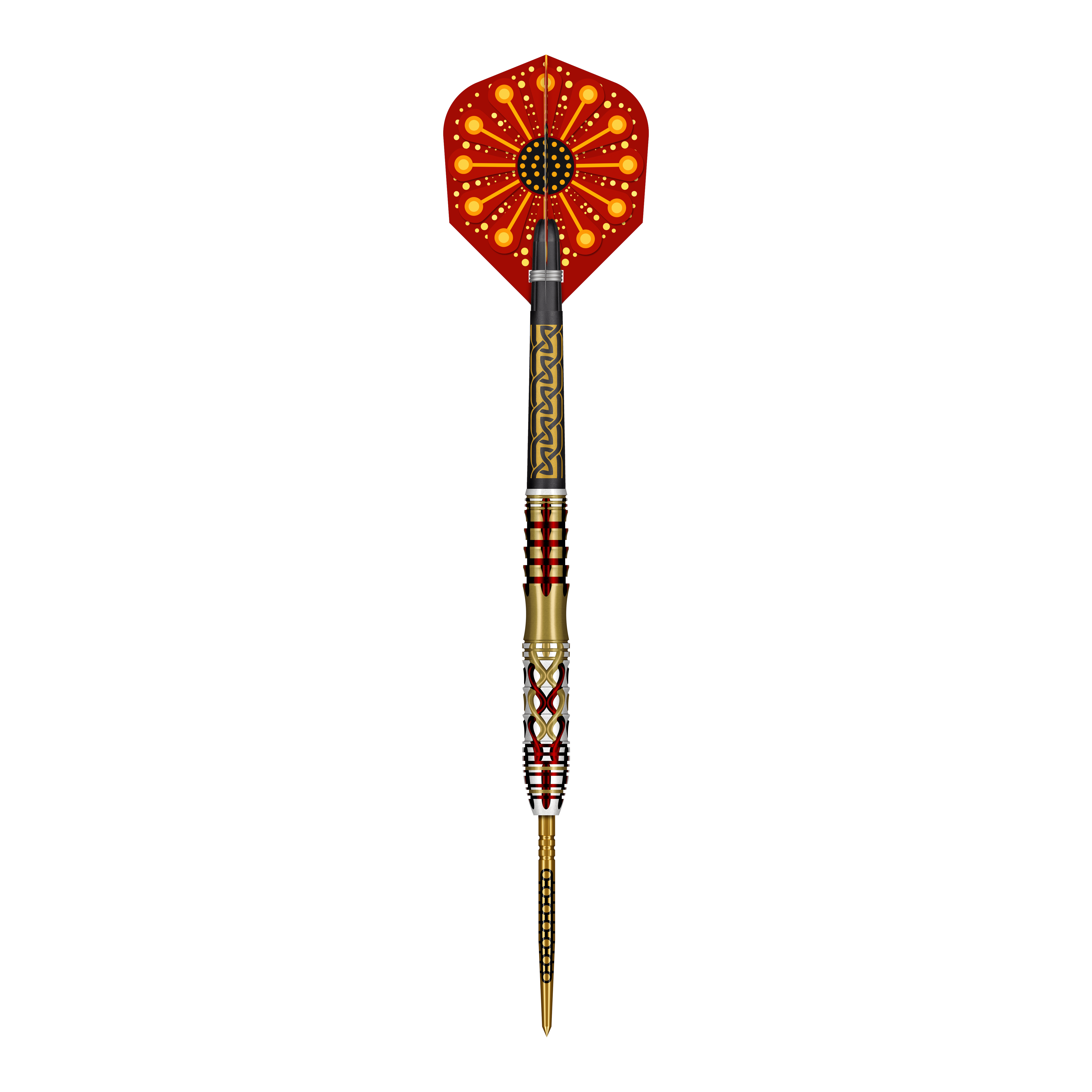 Shot Goths Alaric Turbo Point Steel Darts - 23g Abgebildet ist ein Set der Shot Goths Alaric Turbo Point Steeldarts mit 23g Gewicht. Die Steeldarts werden für professionelle Dartspieler empfohlen.