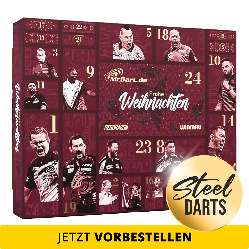 McDart Premium Advent Calendar 2026 for steel dart players