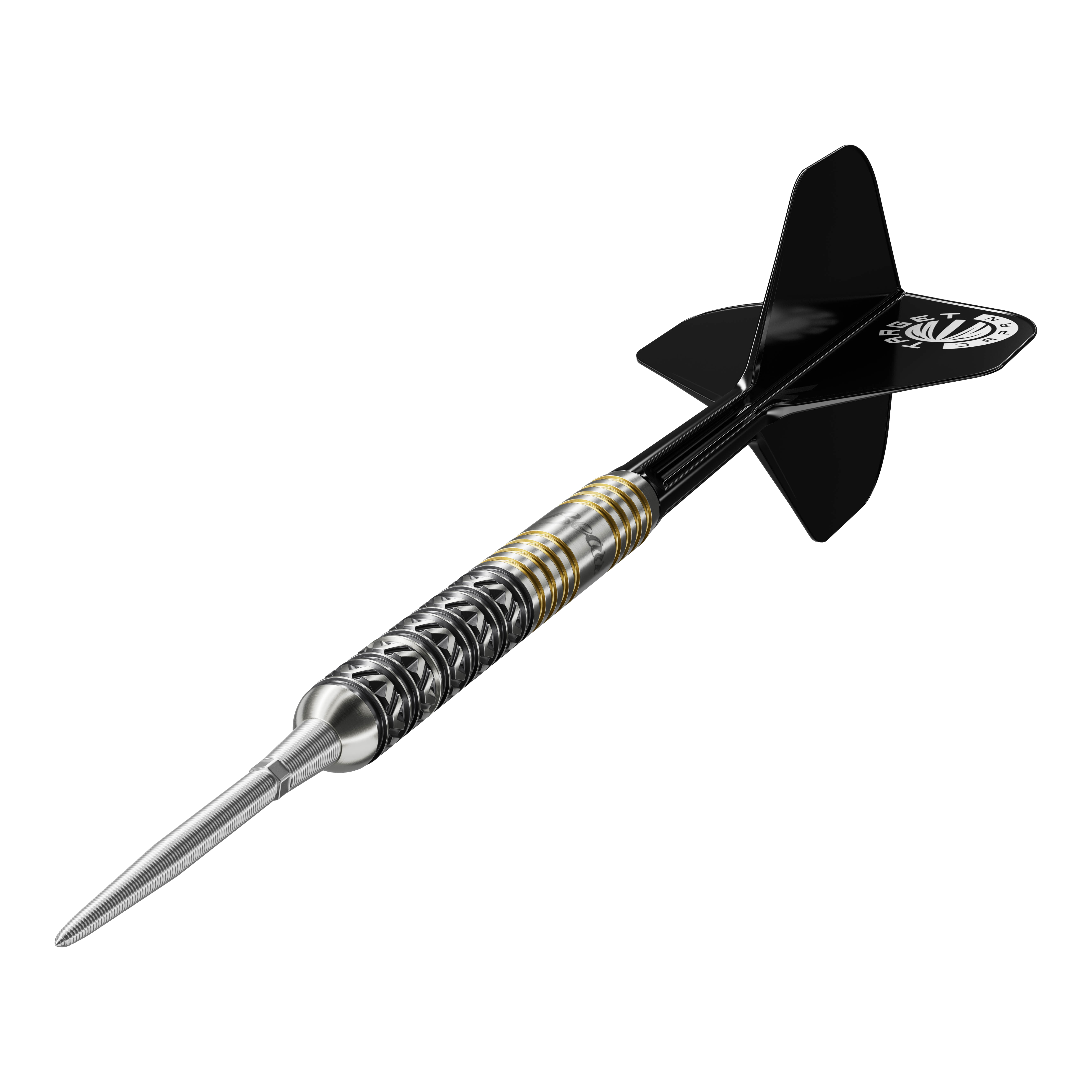 Hier sieht man die Target Japan Beau Greaves Japan Edition Swiss Point Steeldarts. Die Darts haben ein elegantes Design und sind hochwertig verarbeitet.