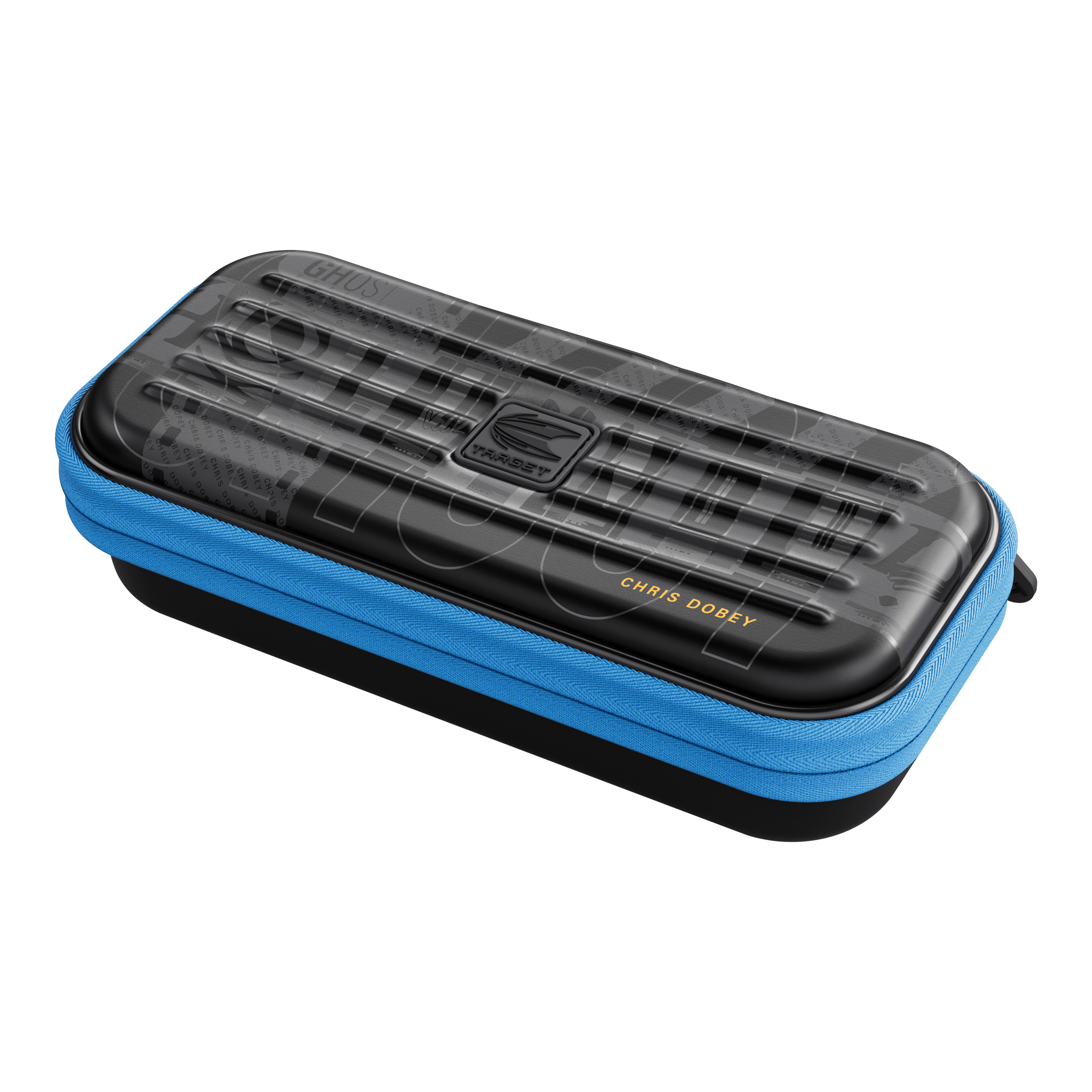 Takoma Ghost Series Chris Dobey dart case Gezeigt wird das Takoma Ghost Series Chris Dobey Dartcase. Das robuste Etui eignet sich ideal zur Aufbewahrung von Darts.