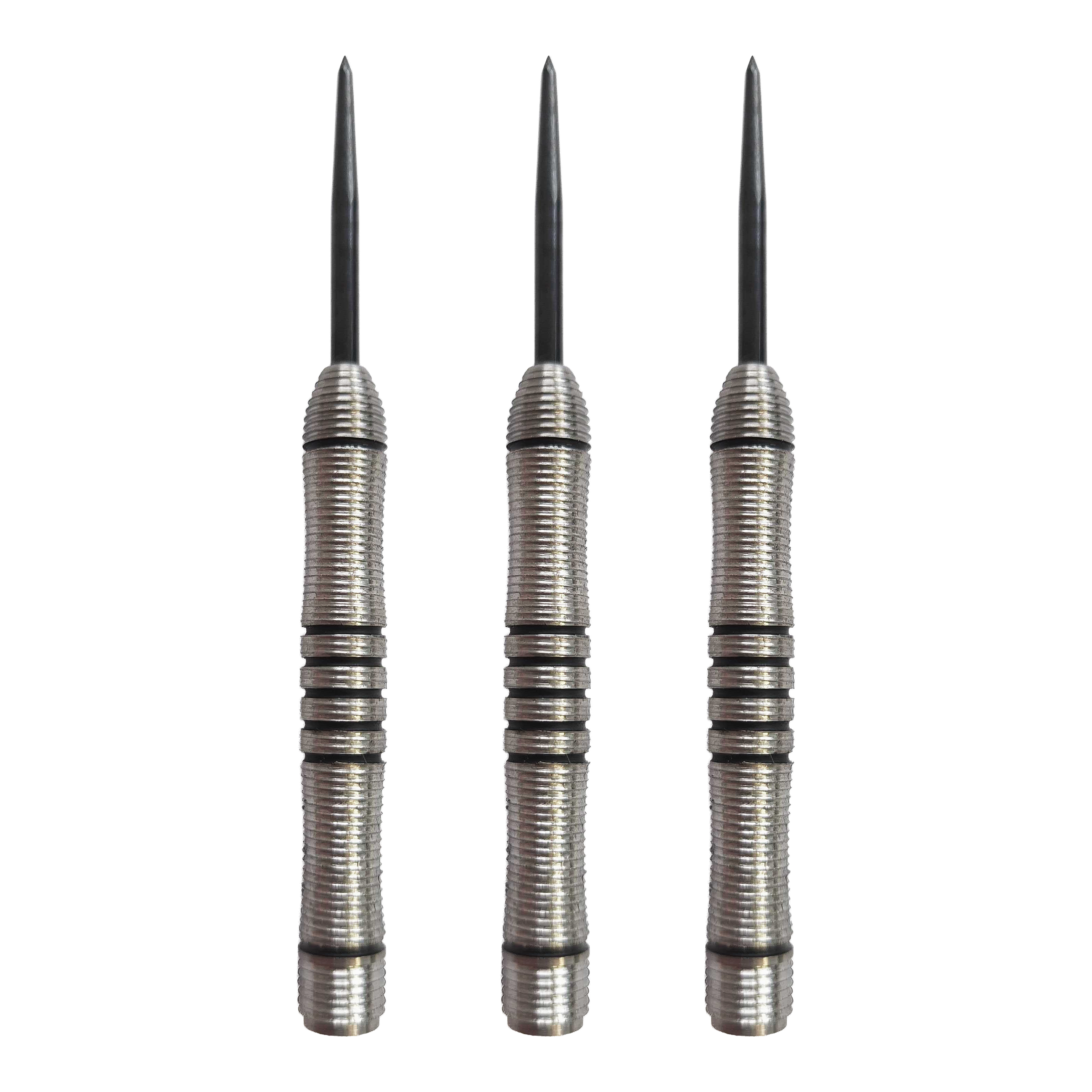 Zu sehen ist ein Set der McDart Black Ring Steeldart-Barrels mit 24g. Das Set besteht aus mehreren gleichartigen Dart-Barrels.