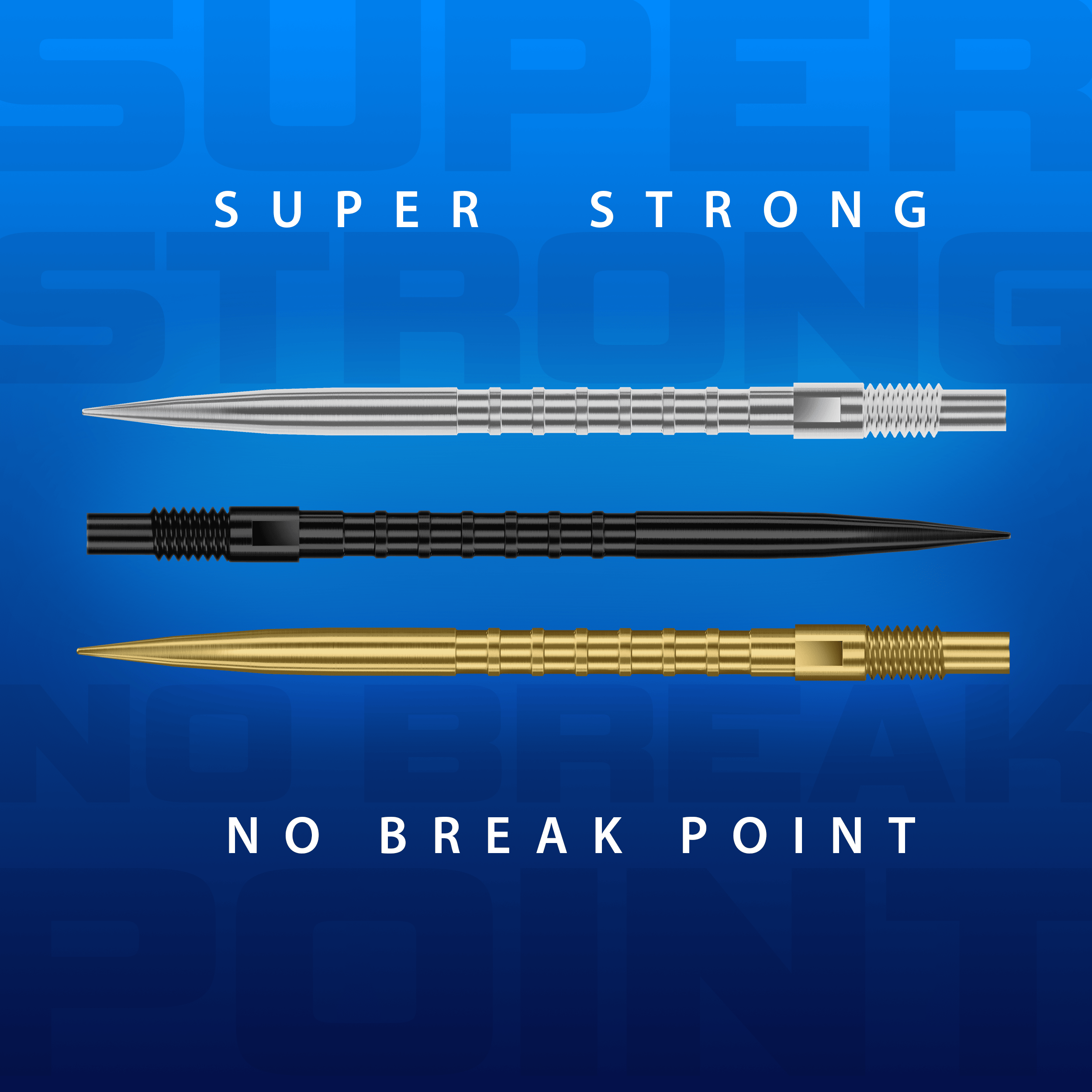 Harrows Quick Point Heavy Metal Dart Tips - Black Harrows Quick Point Heavy Metal Dartspitzen in Schwarz werden gezeigt. Sie haben eine strukturierte Oberfläche für besseren Halt.