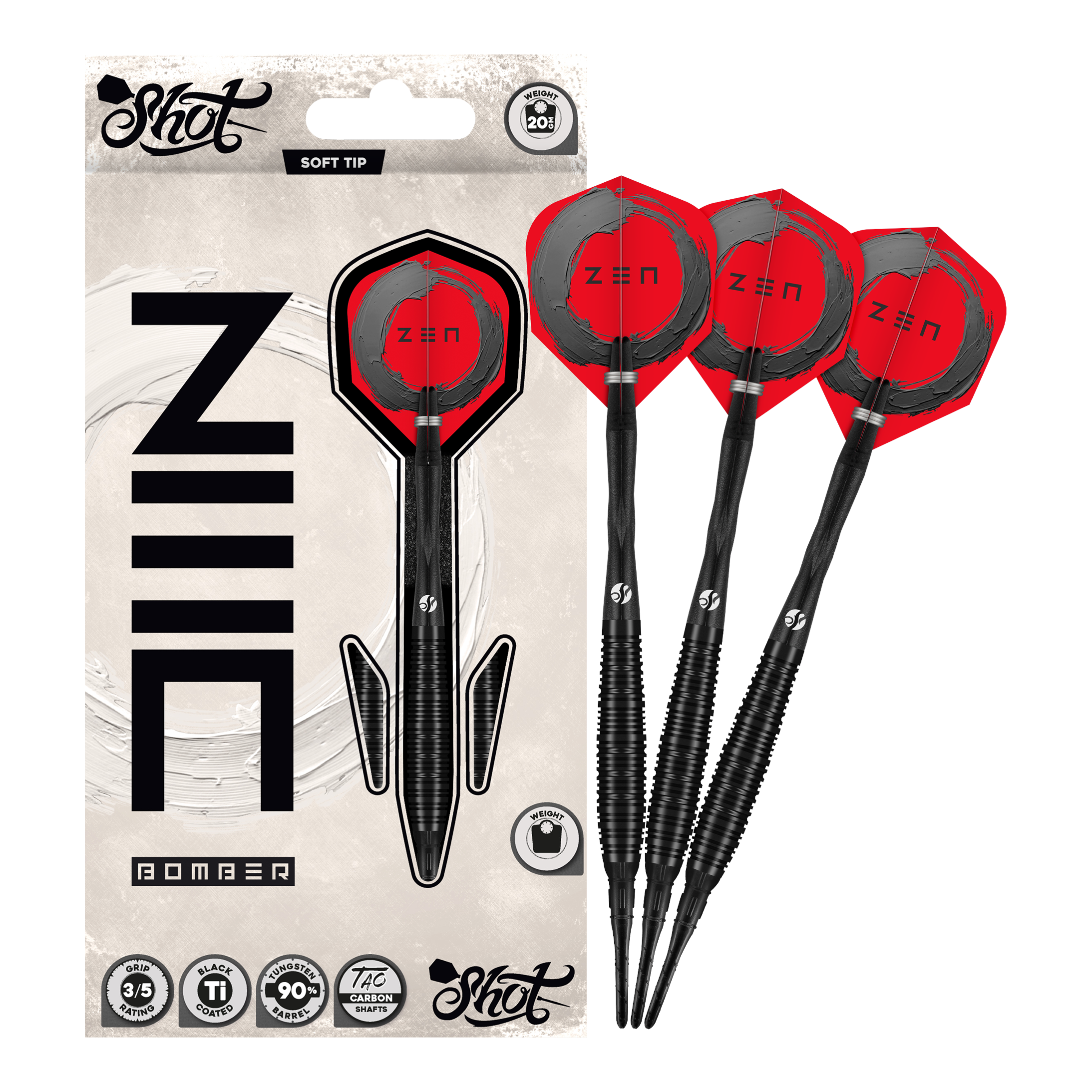 Shot ZEN Bomber soft darts - 20g