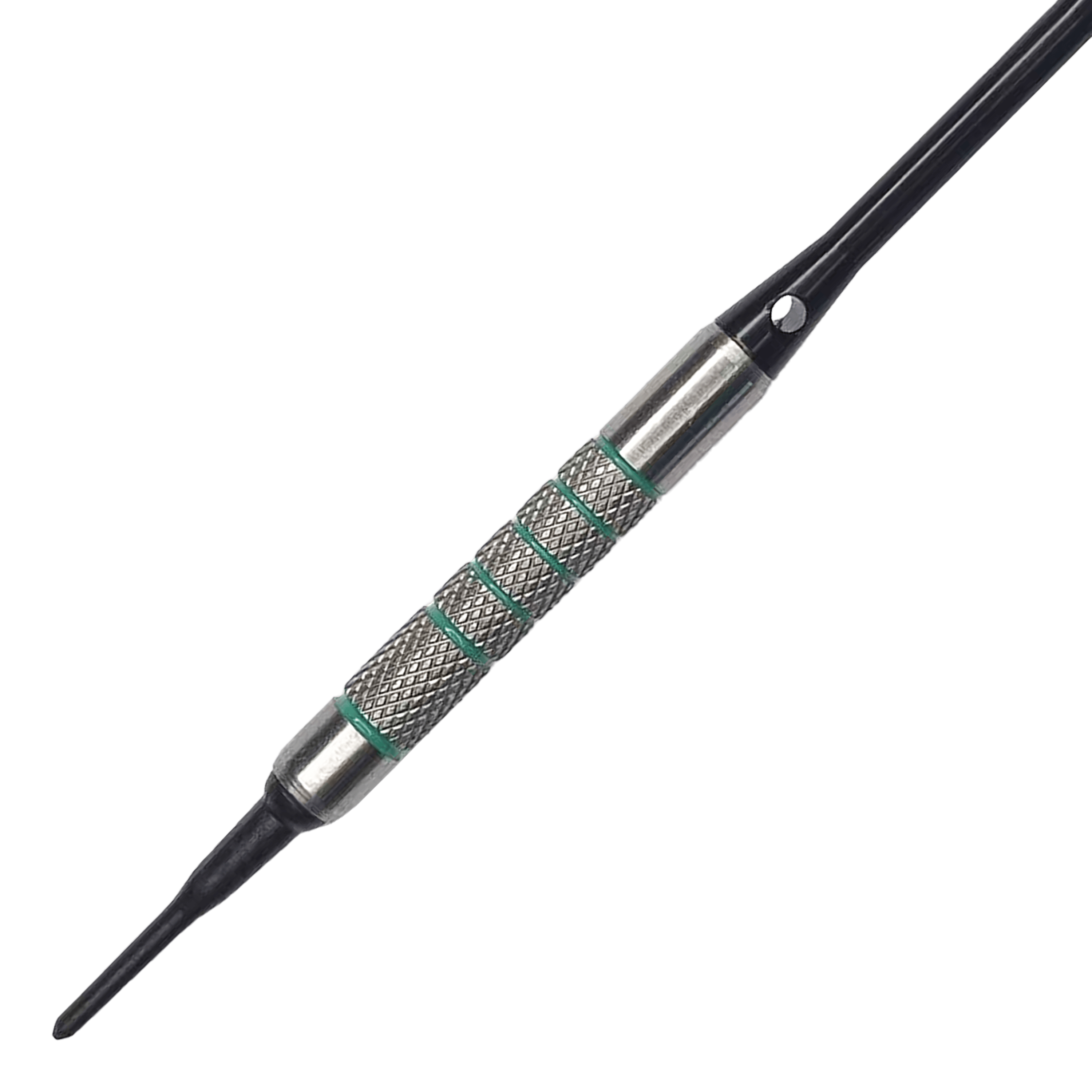 McDart 85 Tungsten V7 soft darts - 16.5g Mehrere McDart 85er Tungsten V7 Softdarts - 16,5g sind im Bild zu sehen. Die silberne Oberfläche reflektiert das Licht.