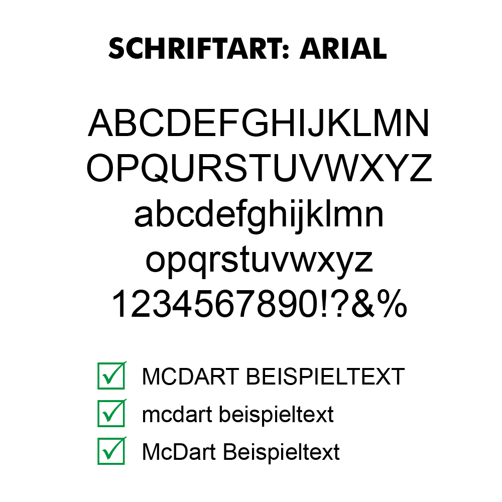 10 set of printed flights on 2 sides - desired text - MDX Slim