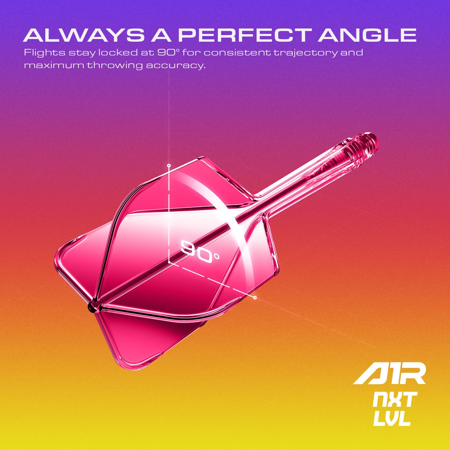 Das Produkt ist das GOAT A1R No6 Flight-Shaft-System in Neon Pink. Es eignet sich für den Einsatz an Dartpfeilen.