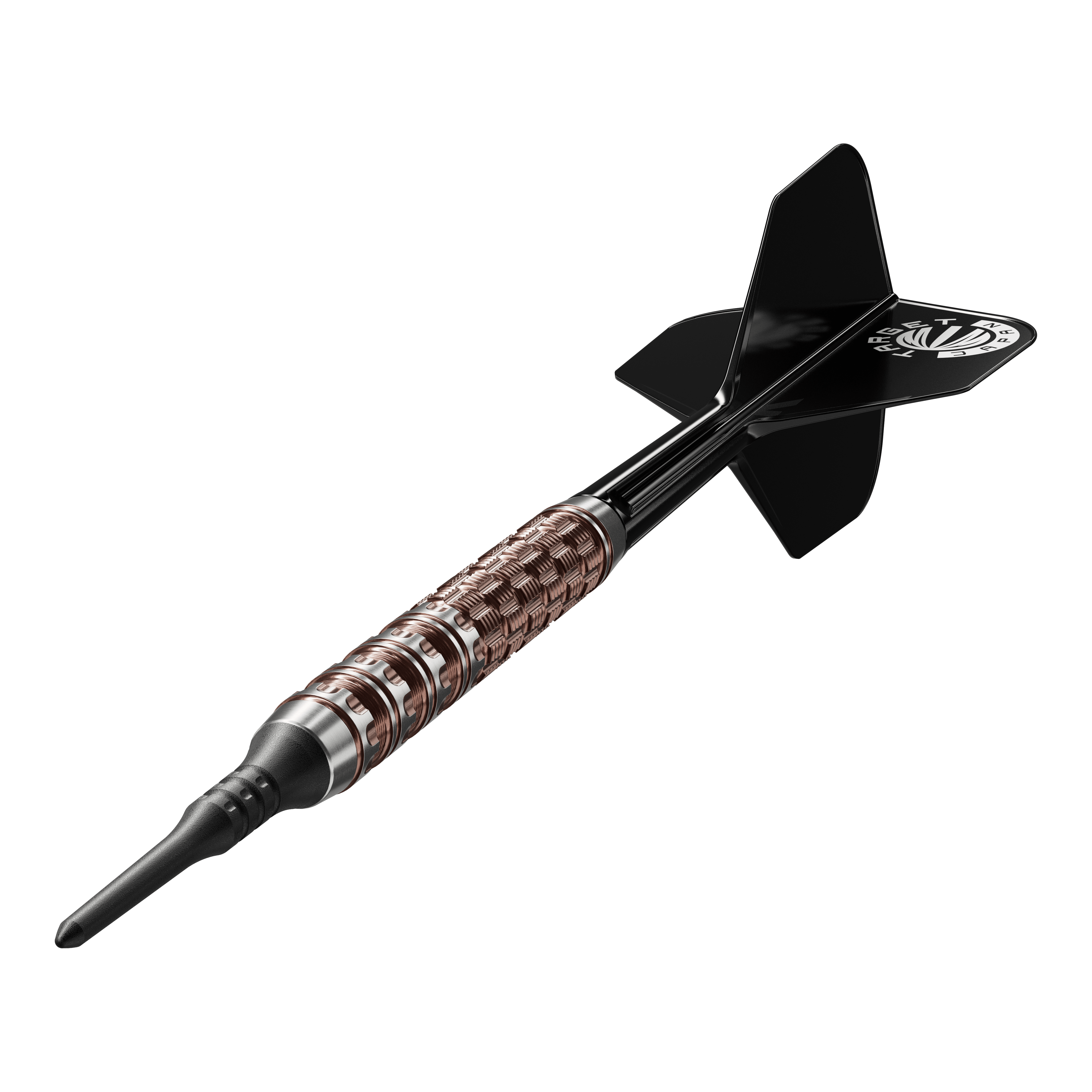 Target Japan Prime Series George Nishitani Raptor GEN6 Soft Darts - 19.5g Das Bild zeigt die Target Japan Prime Series George Nishitani Raptor GEN6 Softdarts mit einem Gewicht von 21,5g. Die Softdarts liegen auffällig im Fokus und präsentieren ihr Design deutlich.
