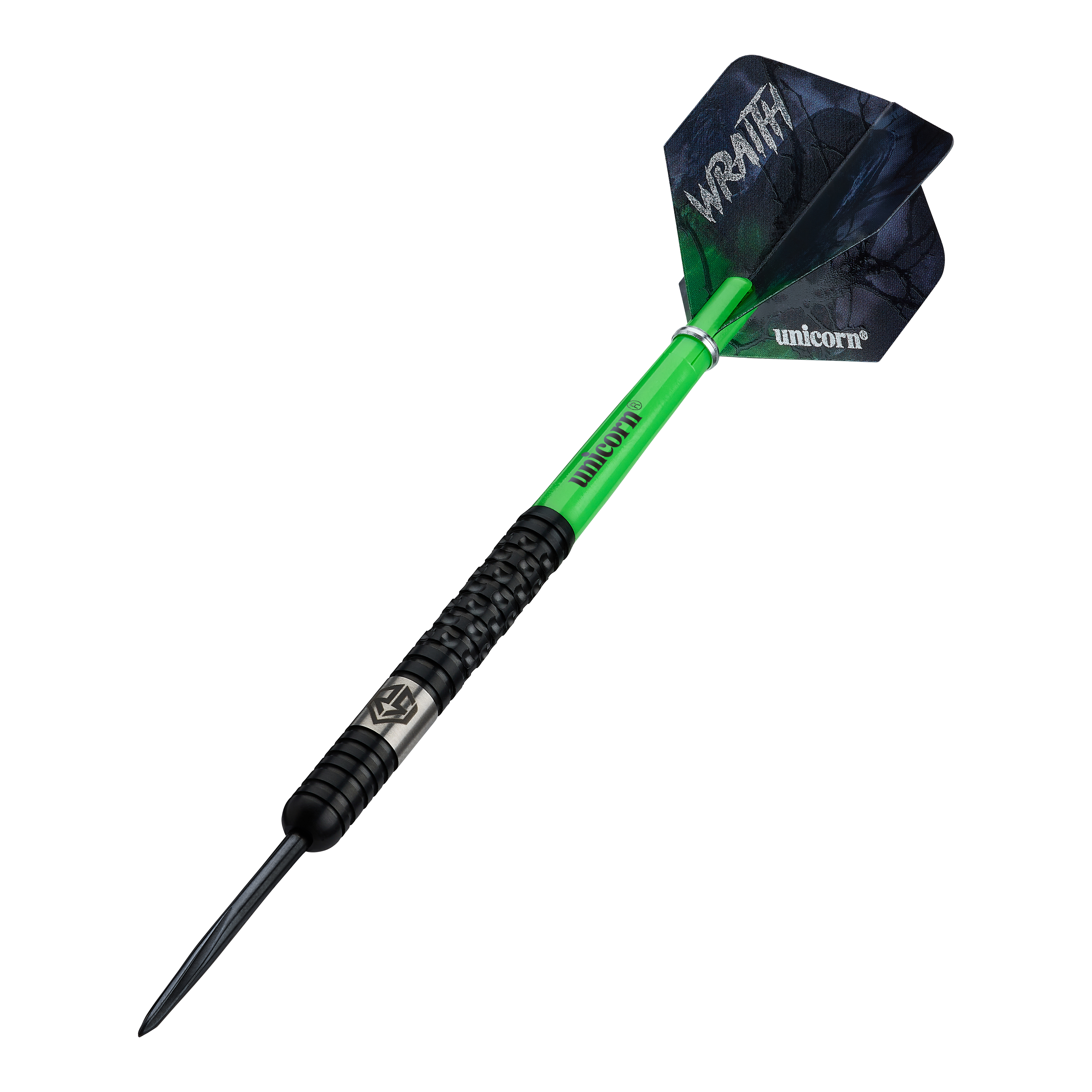 Unicorn Wraith Ross Smith Steeldarts - 22g Unicorn Wraith Ross Smith Steeldarts mit einem Gewicht von 22g werden auf diesem Bild dargestellt. Das Produkt ist für präzises Dartspiel entwickelt.