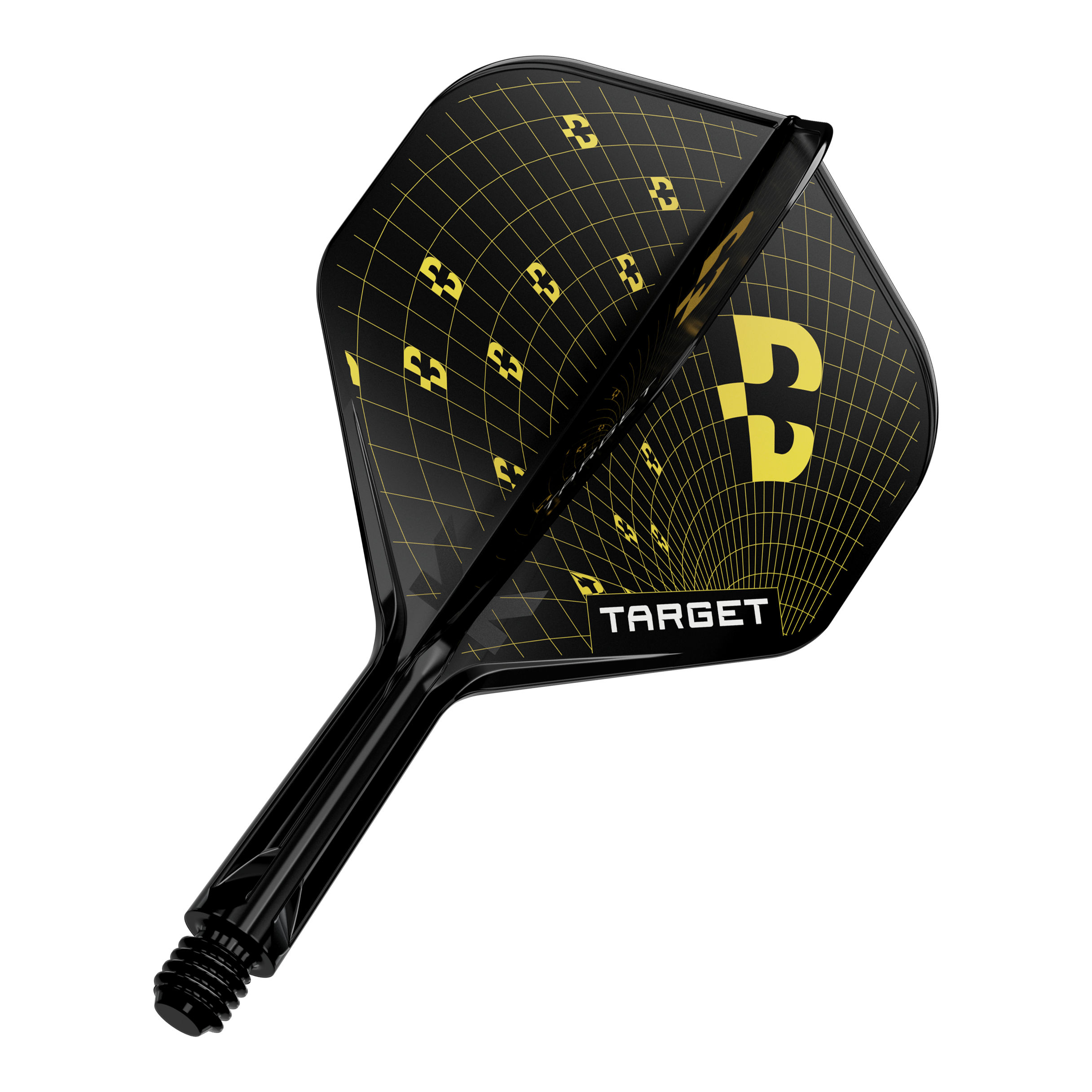 Target K-Flex Bolide No2 Standard Flights Abbildung eines Dart-Flights, wahrscheinlich Target K-Flex Bolide No2 Standard in 19mm. Das Produkt ist einzeln dargestellt.