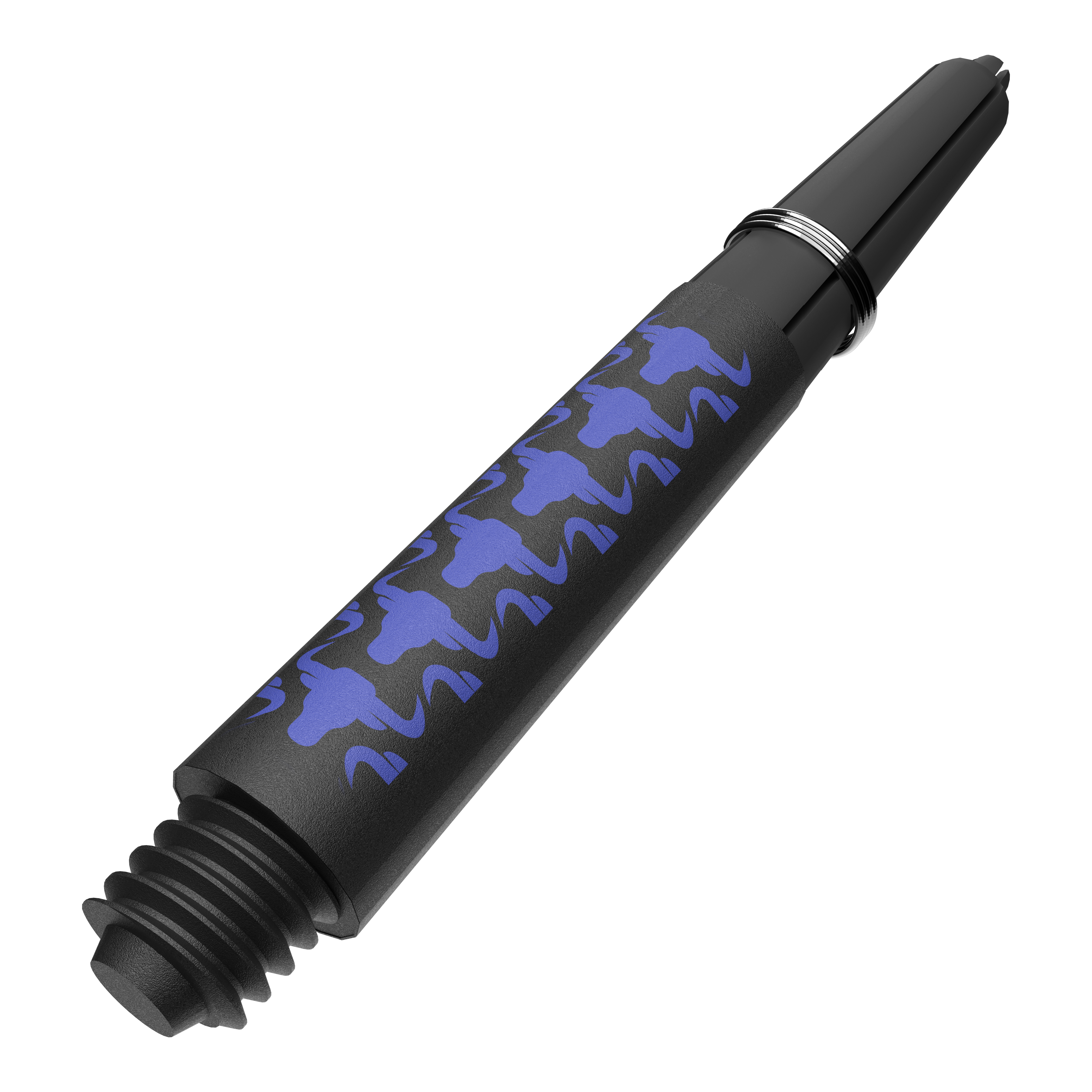 Bulls NL Capo Carbon Shafts - Blue Abgebildet ist ein weiteres Produktfoto von BullsNL Capo Carbon Shafts Blau Short 34mm. Gezeigt wird ein Satz mit kurzen blauen Dartschäften.