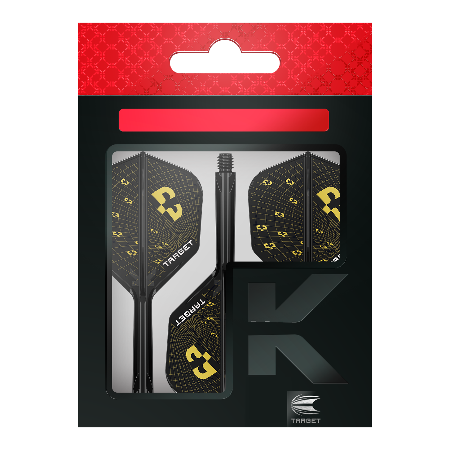 Target K-Flex Bolide No6 Flights. Das Bild zeigt die Flights als Zubehör für Dartpfeile.