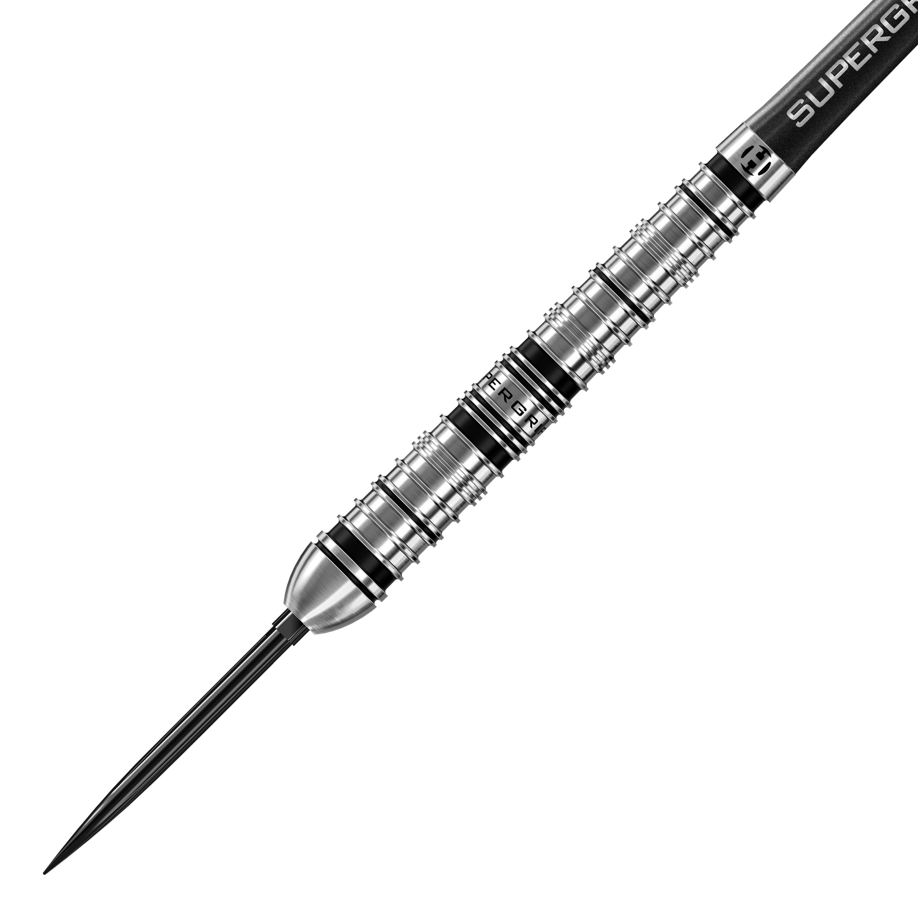 Harrows Supergrip Tapered Quick Point Steel Darts Dieses Bild zeigt die Harrows Supergrip QP Tapered Quick Point Steeldarts. Die Darts sind für Präzision und Kontrolle beim Spielen ausgelegt.