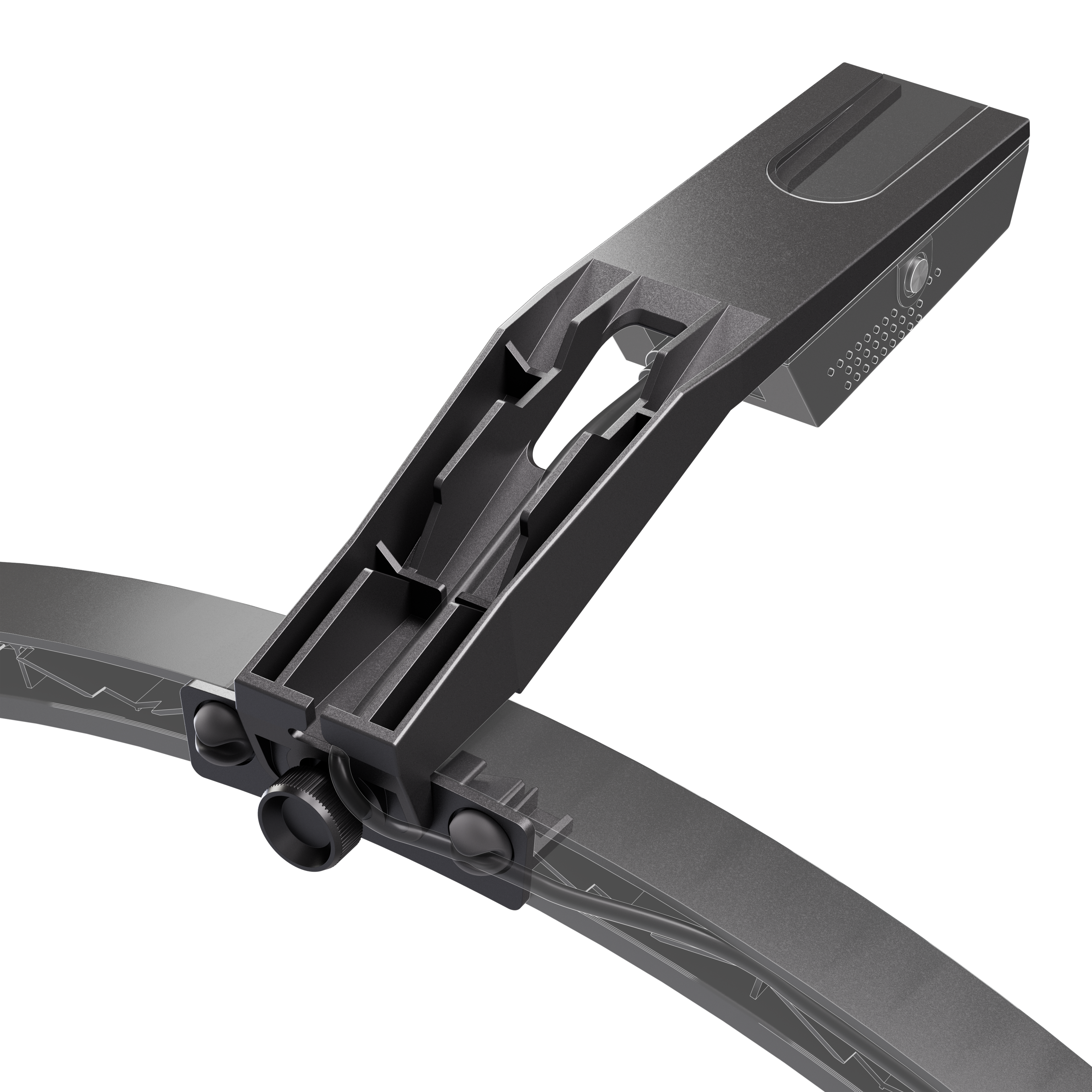 Das Bild zeigt den Target OMNI VIRT Kamera Arm. Der Kamera Arm ist aus Metall gefertigt und eignet sich zur Befestigung einer Kamera.