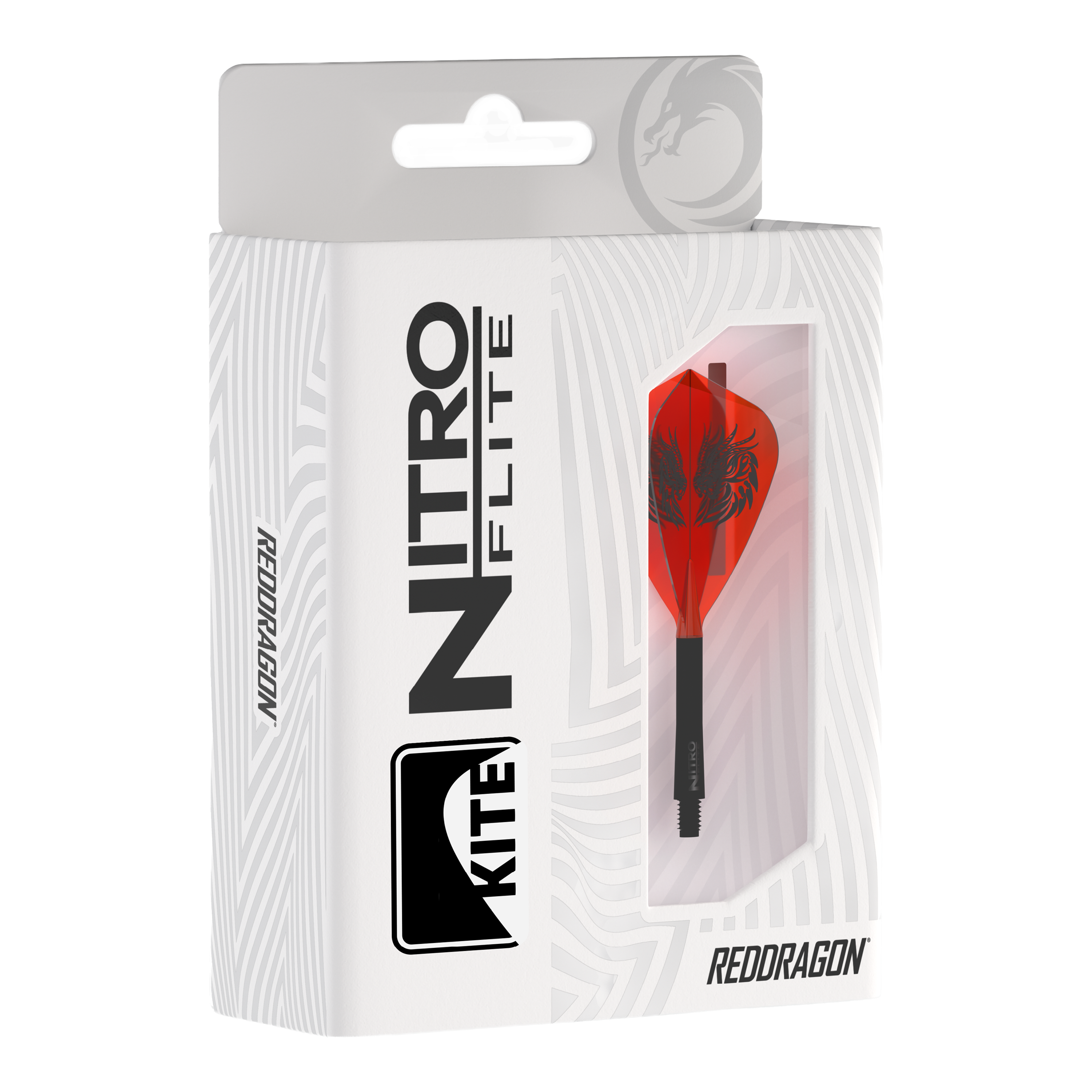 Red Dragon Nitro Flite - Jonny Clayton Kite Flights Das Bild zeigt die Red Dragon Nitro Flite - Jonny Clayton Kite Flights. Es handelt sich um spezielle Flights für Darts, entworfen im Jonny Clayton Design.