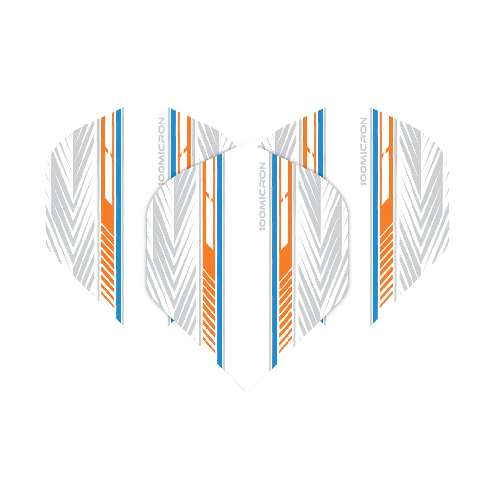 Pentathlon White Orange Blue No2 Standard Flights