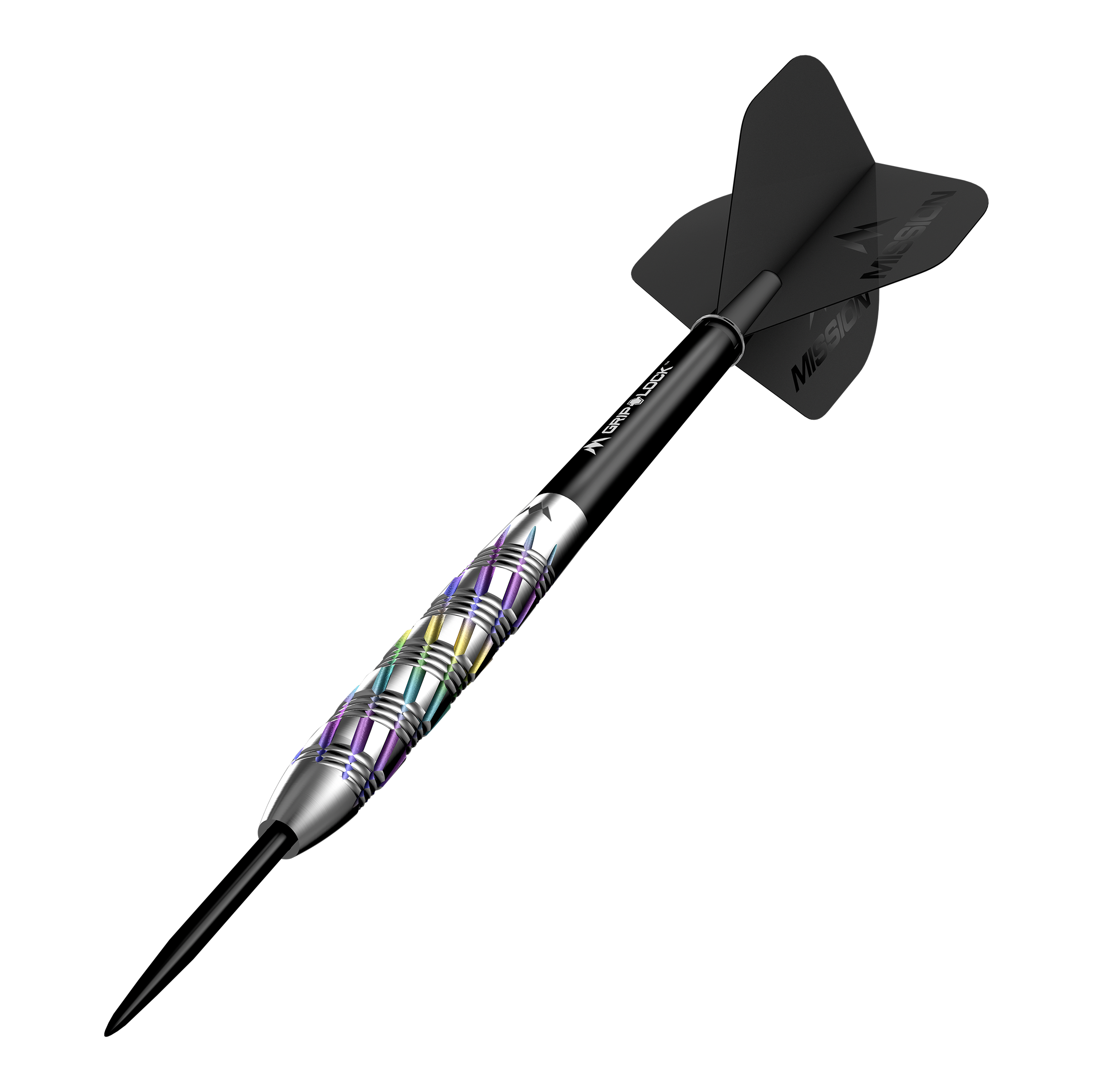 Mission Shuriken Steel Darts Mission Shuriken Steeldarts werden auf diesem Foto dargestellt. Die Steeldarts sind gut sichtbar und detailliert abgebildet.