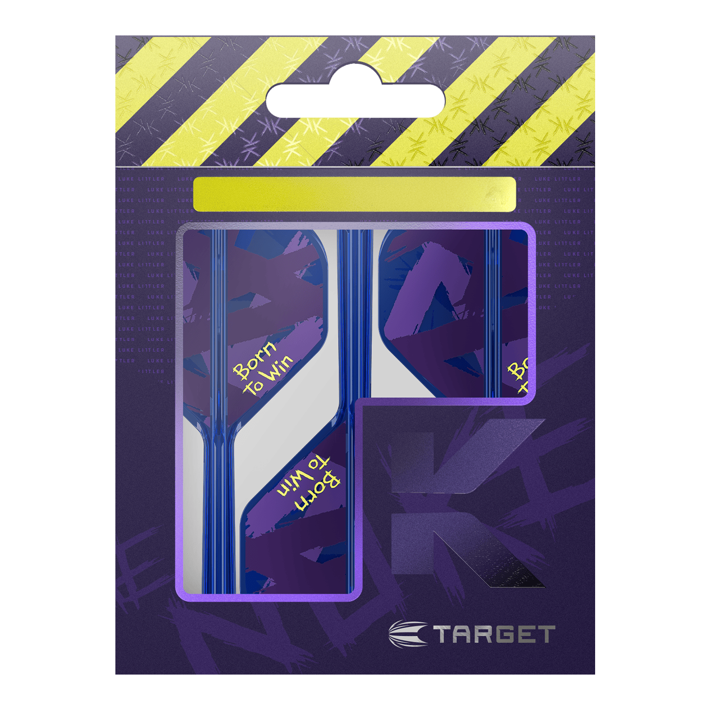 Target K-Flex Luke Littler Born To Win World Champion No2 Standard Flights Abgebildet sind die Target K-Flex Luke Littler Born To Win World Champion No2 Standard Flights. Diese Flights werden beim Darts verwendet.