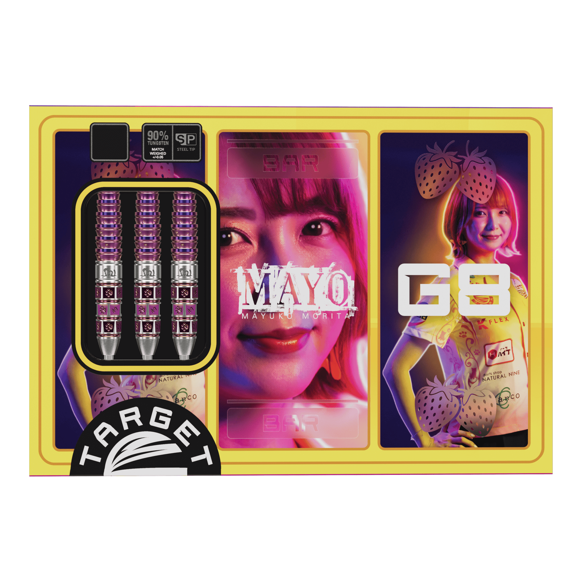 Target Japan Prime Series Mayo GEN8 Swiss Point Steel Darts Target Japan Prime Series Mayo GEN8 Swiss Point Steel Darts