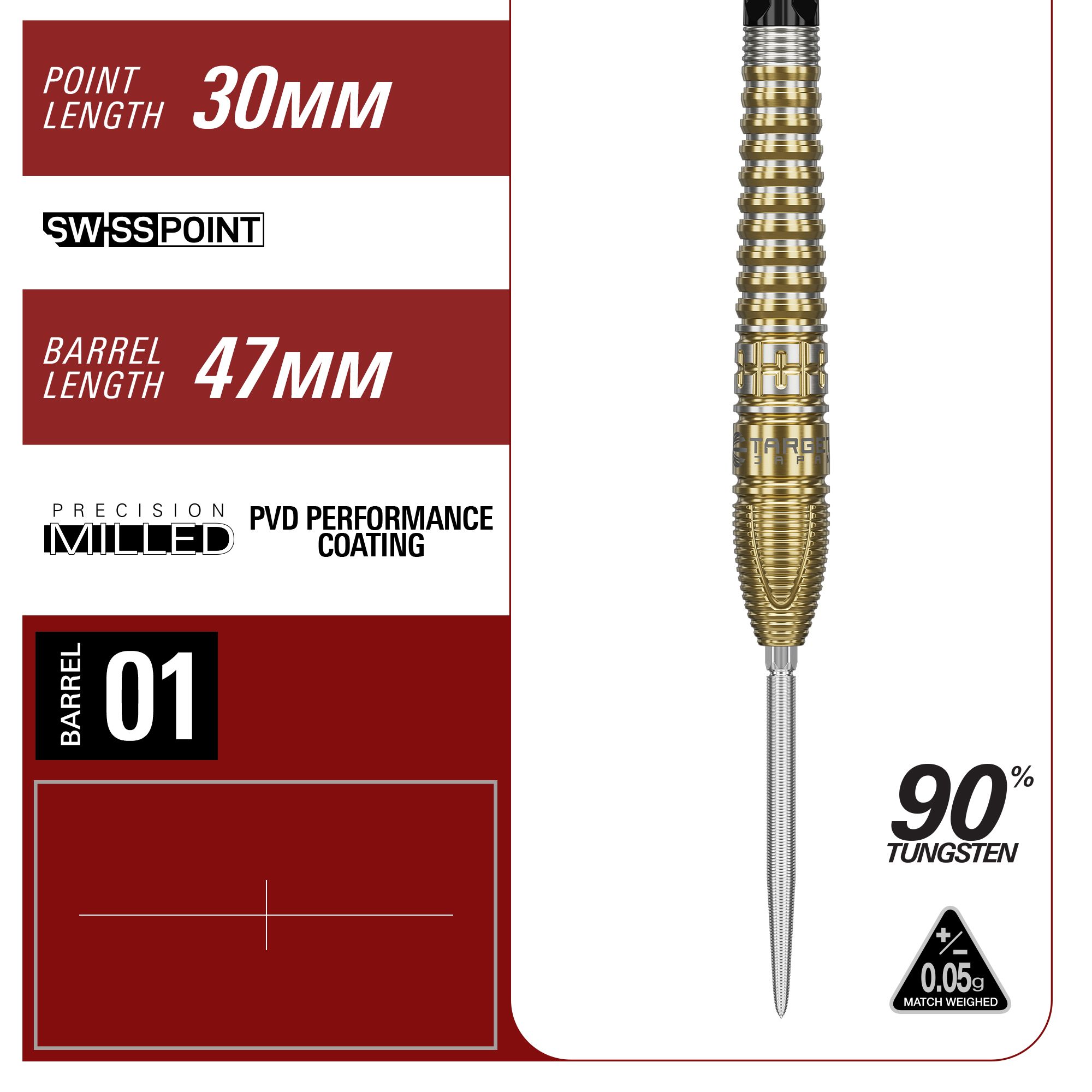 Target Japan Prime Series Harith Lim HotShot GEN3 Swiss Point Steeldarts Dieses Bild zeigt die Target Japan Prime Series Harith Lim HotShot GEN3 Swiss Point Steeldarts. Die Darts bieten optimale Kontrolle und ein edles Design.