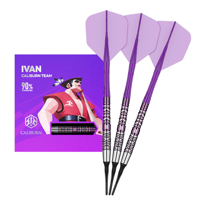 Caliburn Awakening Ivan Softdarts - 20g Zu sehen sind die Caliburn Awakening Ivan Softdarts mit 20g Gewicht. Dieses Produkt eignet sich für das elektronische Dartspiel.