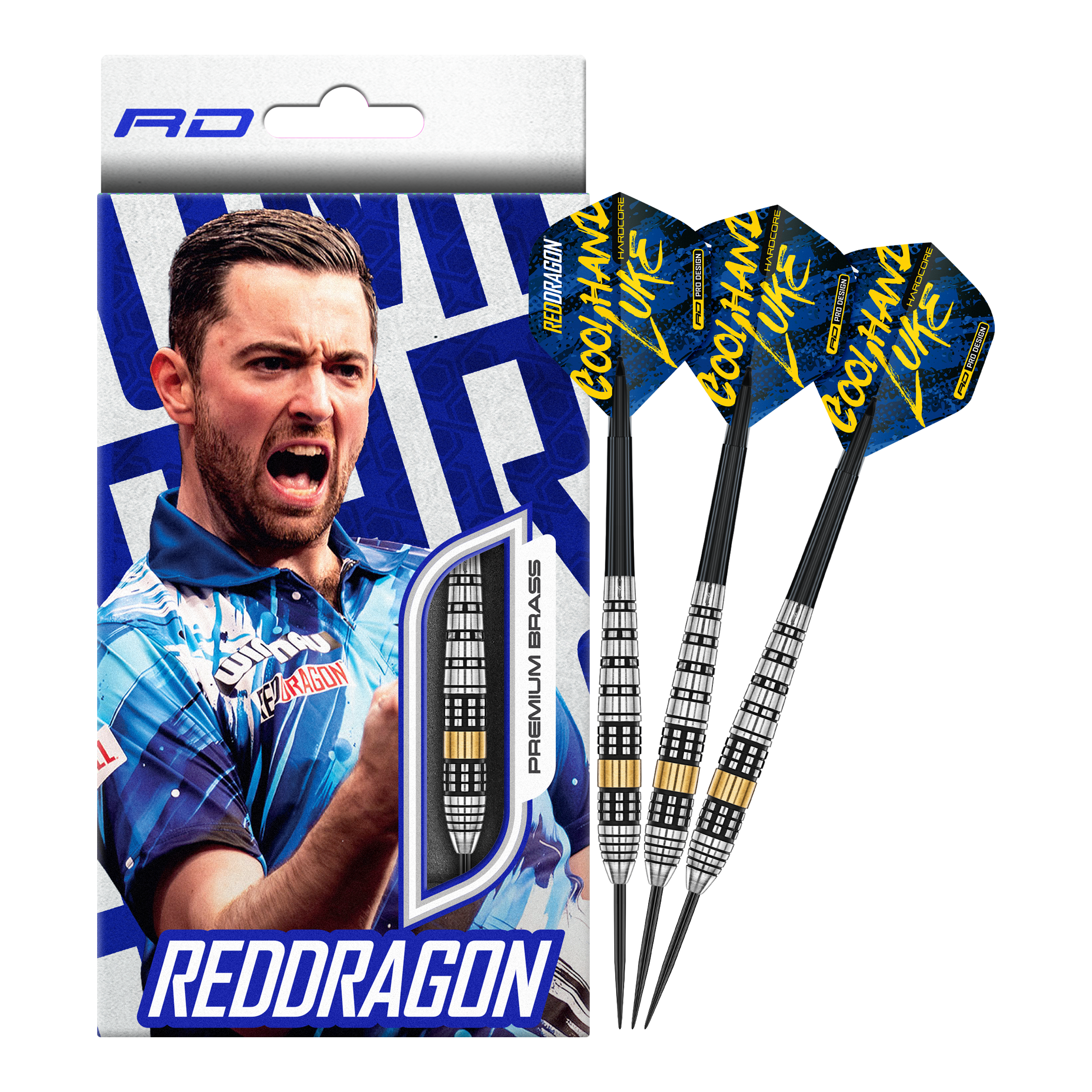Red Dragon Luke Humphries Brass Steel Darts - 21 g