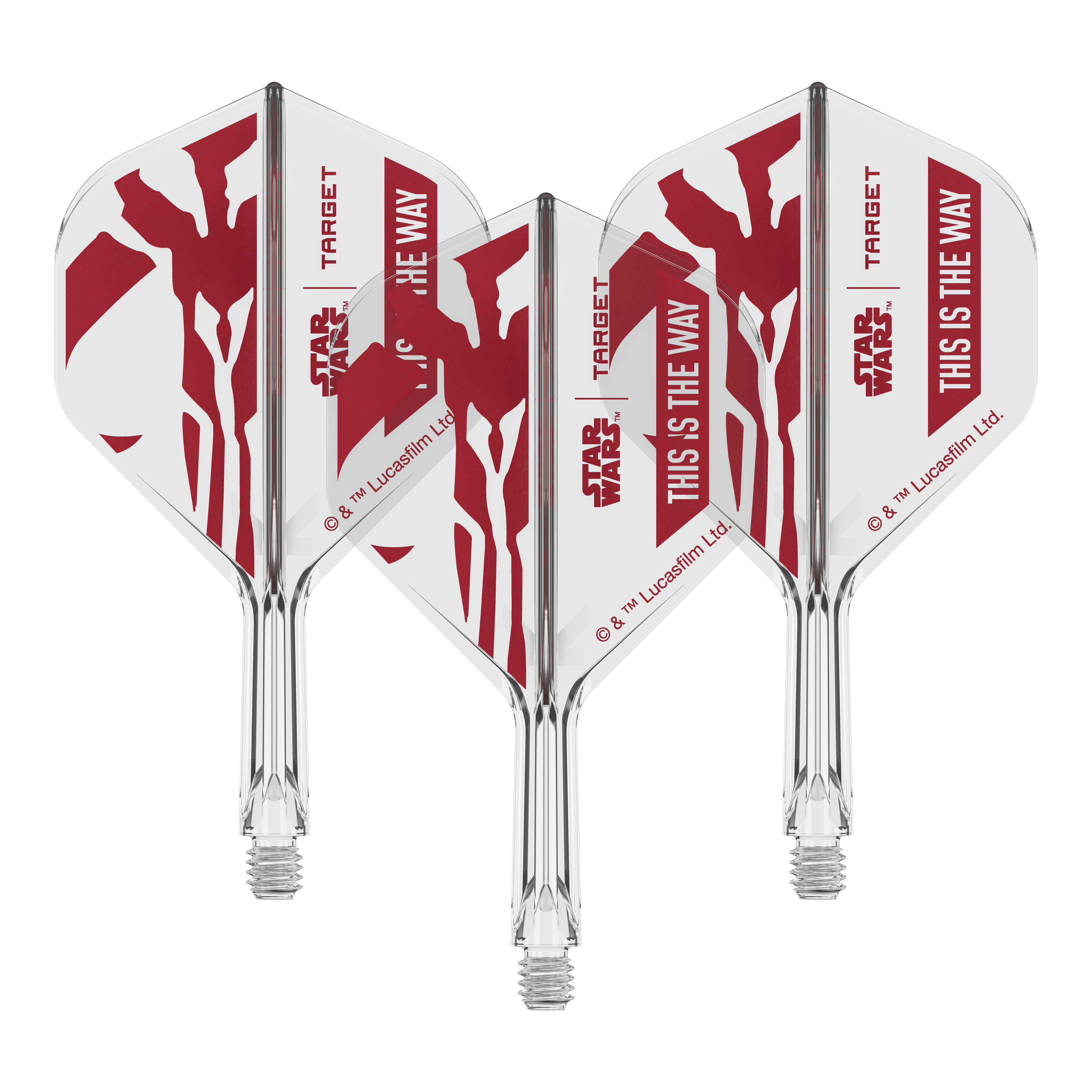 Target Star Wars K-Flex Set Mandalorian No2 Standard Flights Dieses Dart-Flight zeigt das Star Wars Motiv 'This Is The Way'. Es ist das Modell 'K-Flex This Is The Way No2 Standard Flights' mit 19mm.