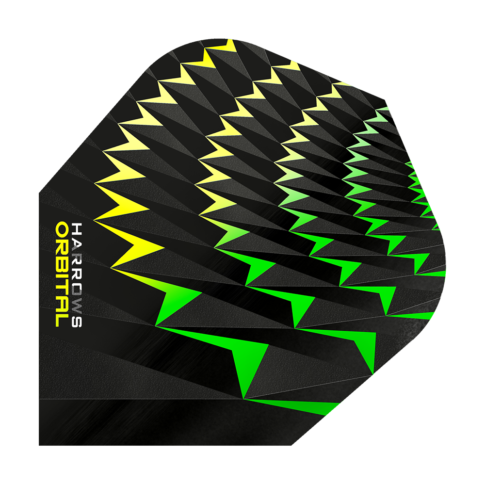 Harrows Orbital Yellow Green Standard Flights