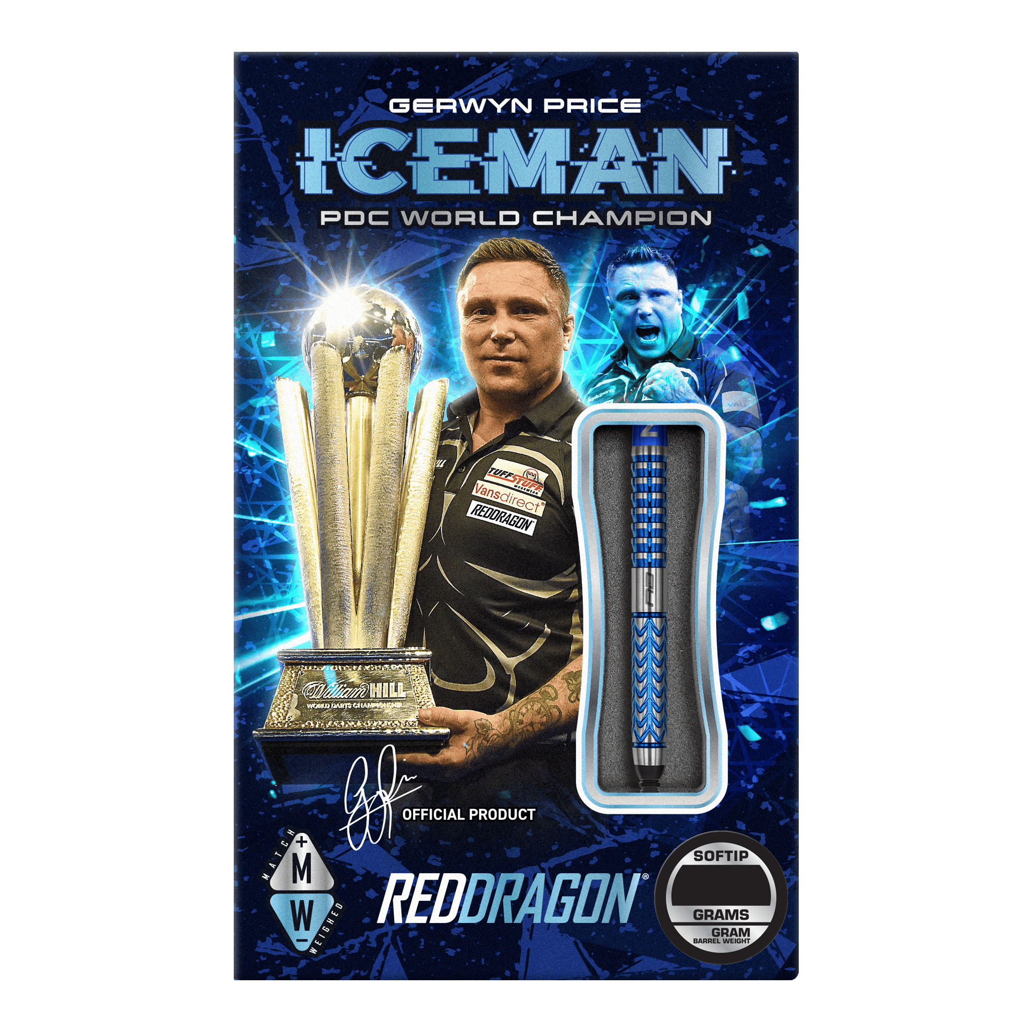 Red Dragon Gerwyn Price Glacier Softdarts - 18g