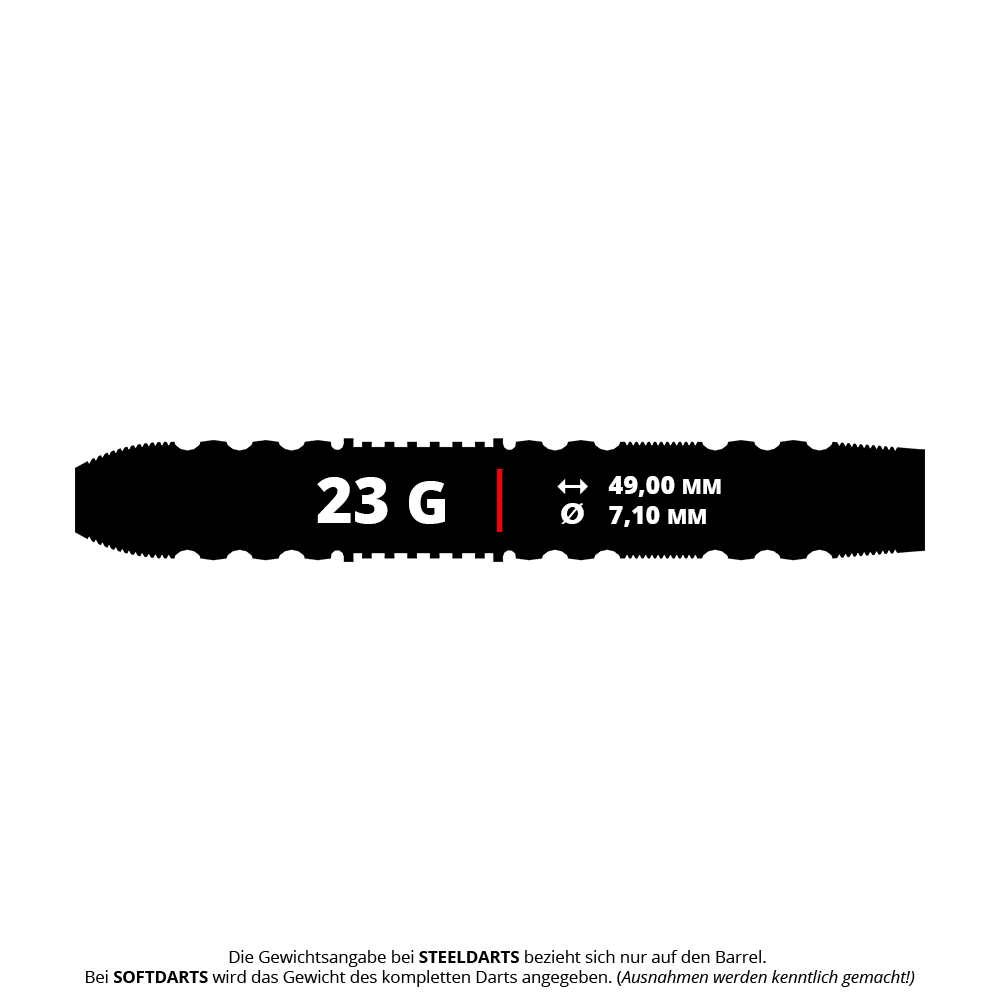 Shot Collab Pro Series Josh Pearson Steeldarts - 23g Das Bild zeigt die Shot Collab Pro Series Josh Pearson Steeldarts - 23g. Diese Steeldarts sind speziell für Dartspieler konzipiert.