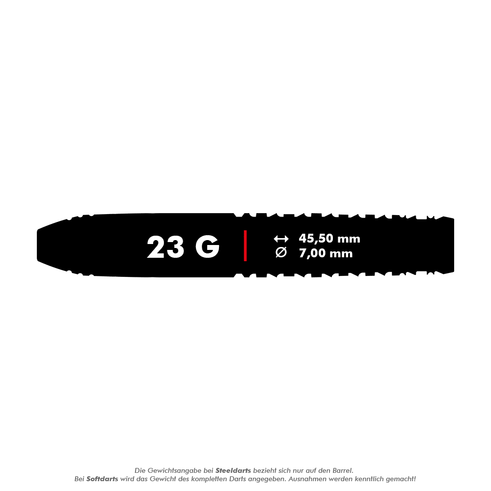 Target Japan Black Marque Chaos Swiss Point Steeldarts - 23g