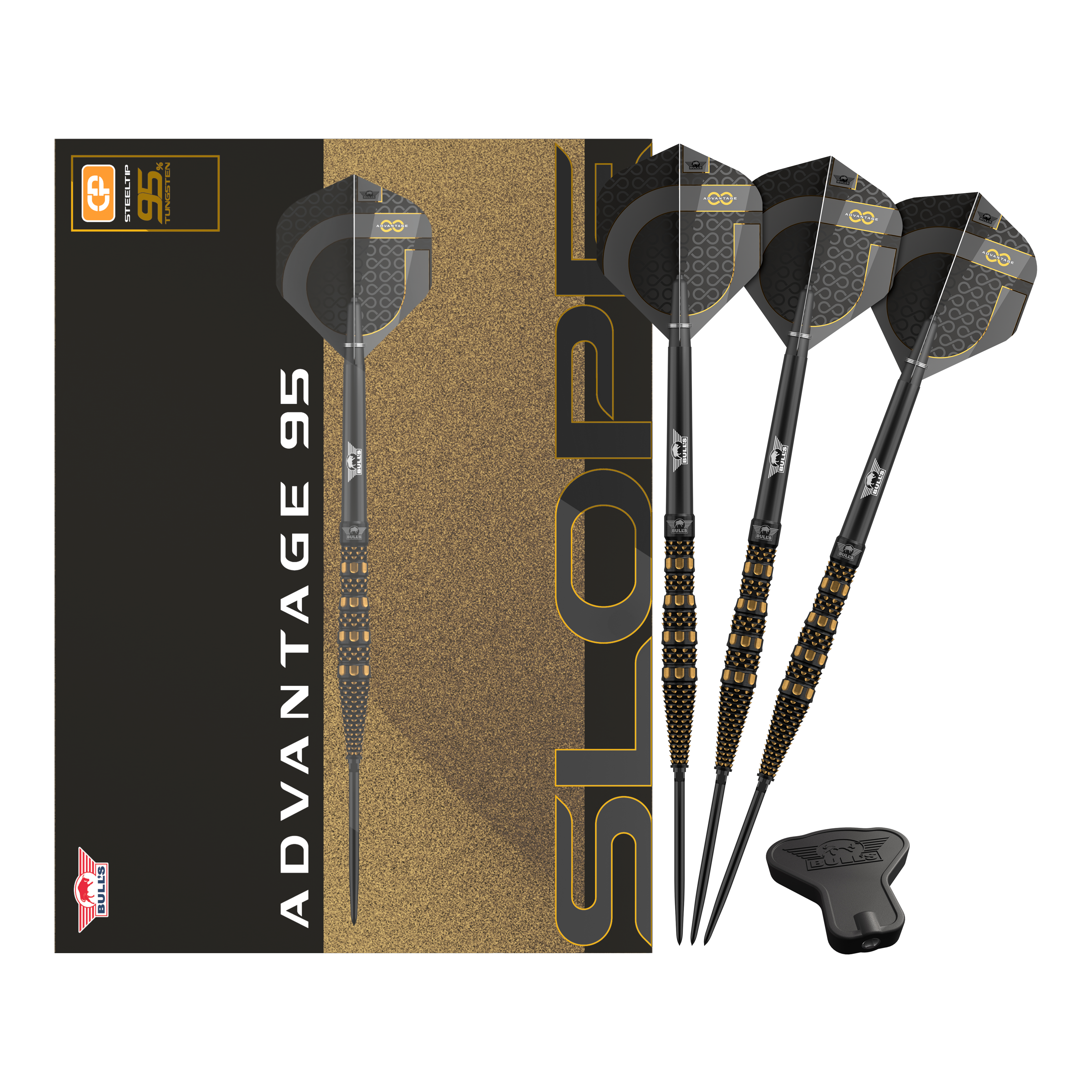 Bulls NL Advantage 95 Slope Convertible Point Steel Darts Bulls NL Advantage 95 Slope Convertible Point Steel Darts
