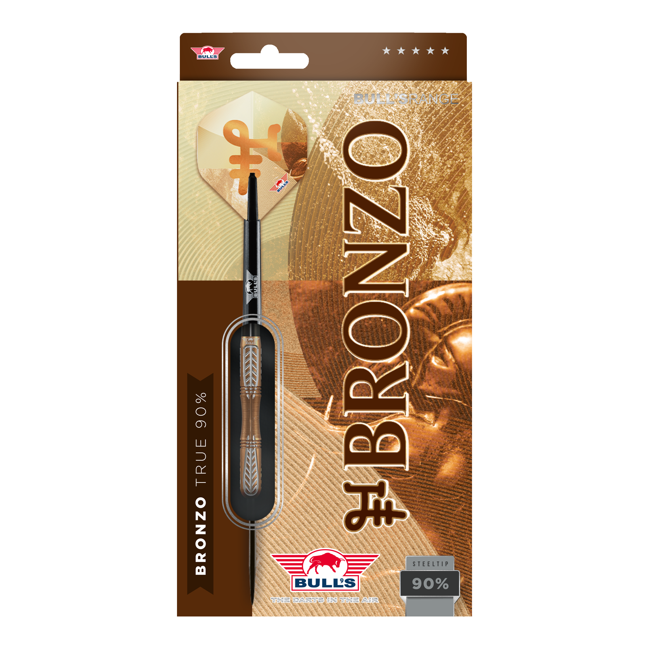 Bulls NL Bronzo True Steel Darts - 23g Hier sieht man die Bulls NL Bronzo True Steeldarts - 23g. Die Steeldarts sind in traditioneller Form gestaltet.