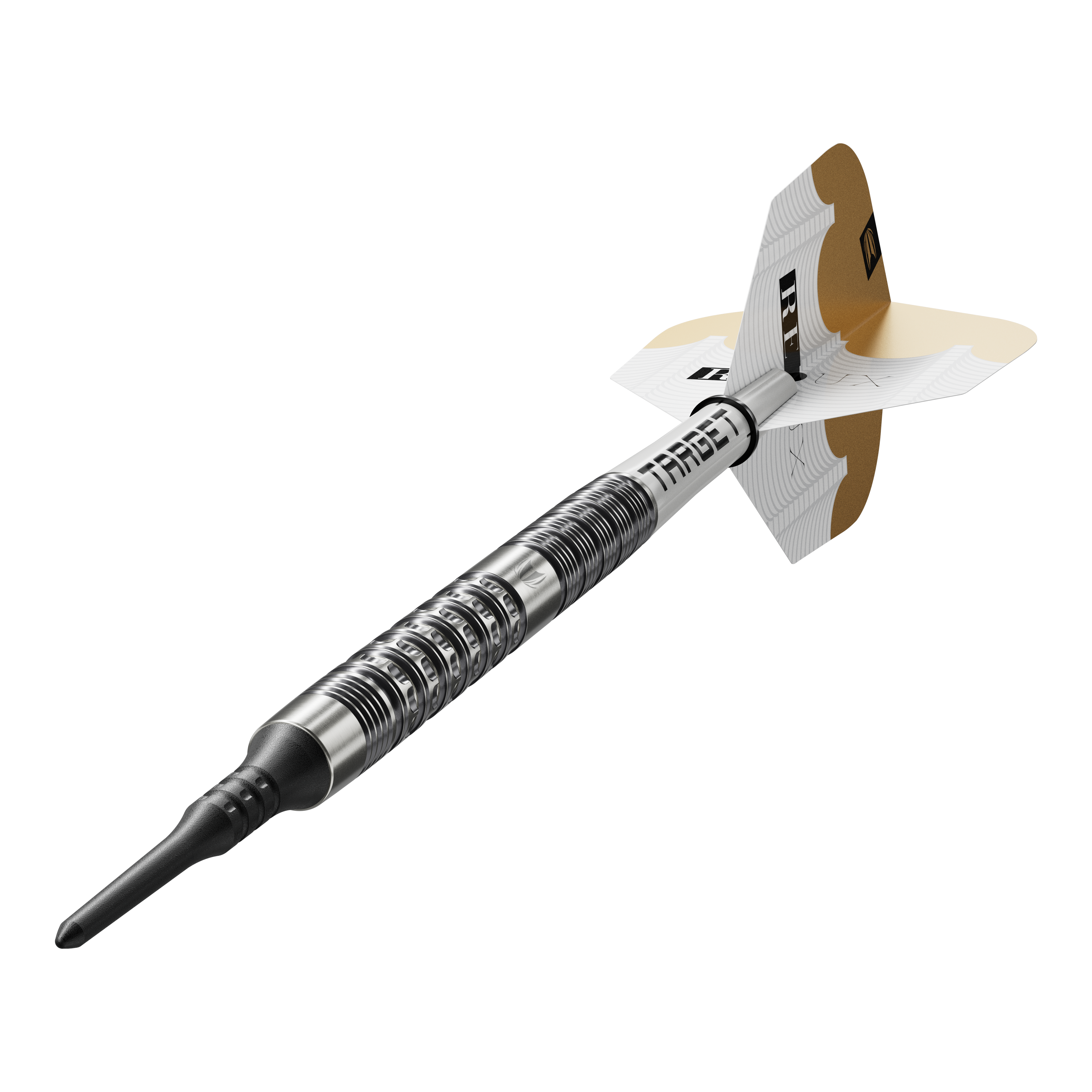 Target Redux 10 soft darts - 18g Das Produkt Target Redux 10 Softdarts - 18g wird hier dargestellt. Die Softdarts sind silberfarben und wiegen 18 Gramm.