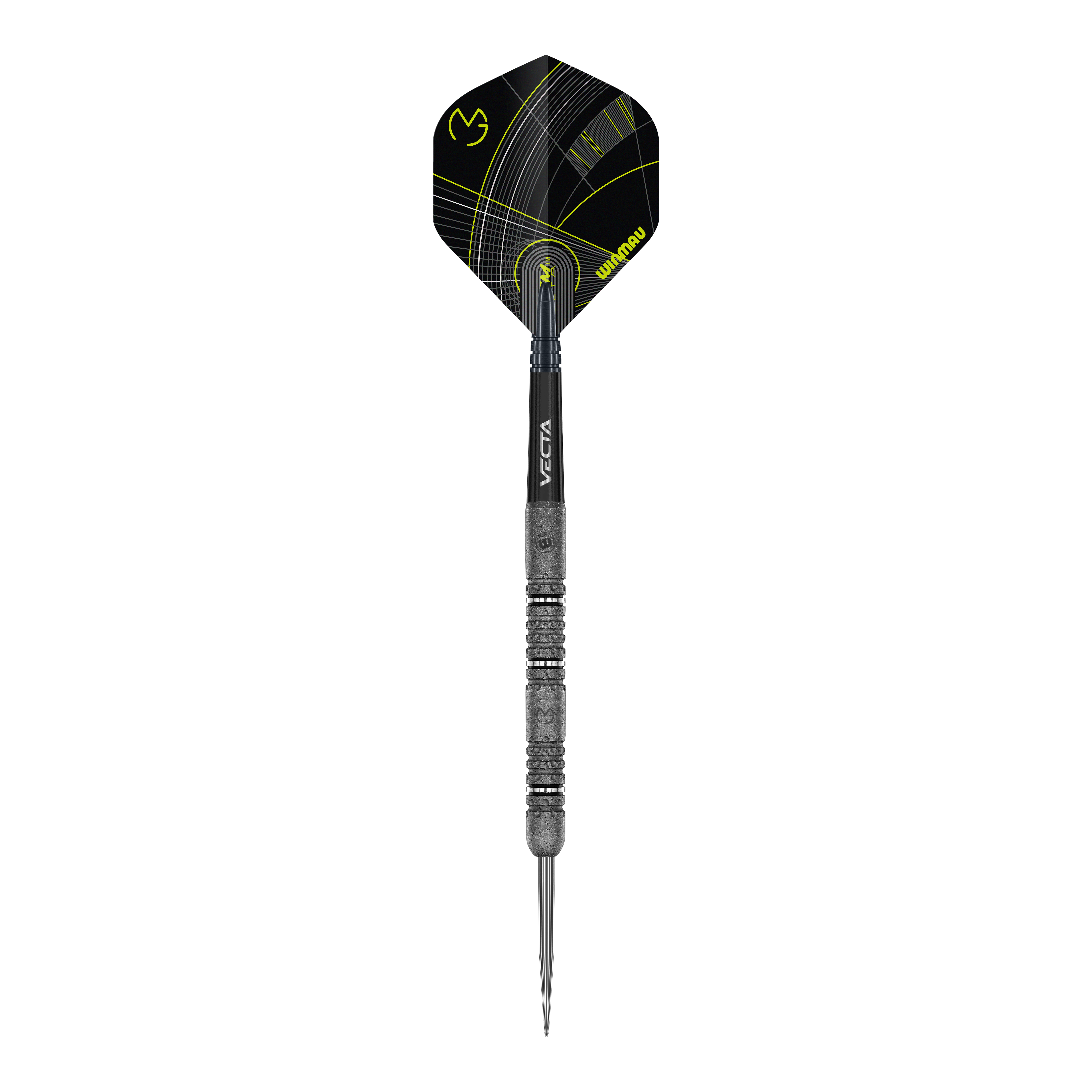Winmau Michael Van Gerwen Signature Edition Steeldarts Das Foto zeigt die Winmau Michael Van Gerwen Signature Edition Steeldarts. Sie sind eine Sonderedition für Dartliebhaber und Fans von Michael Van Gerwen.