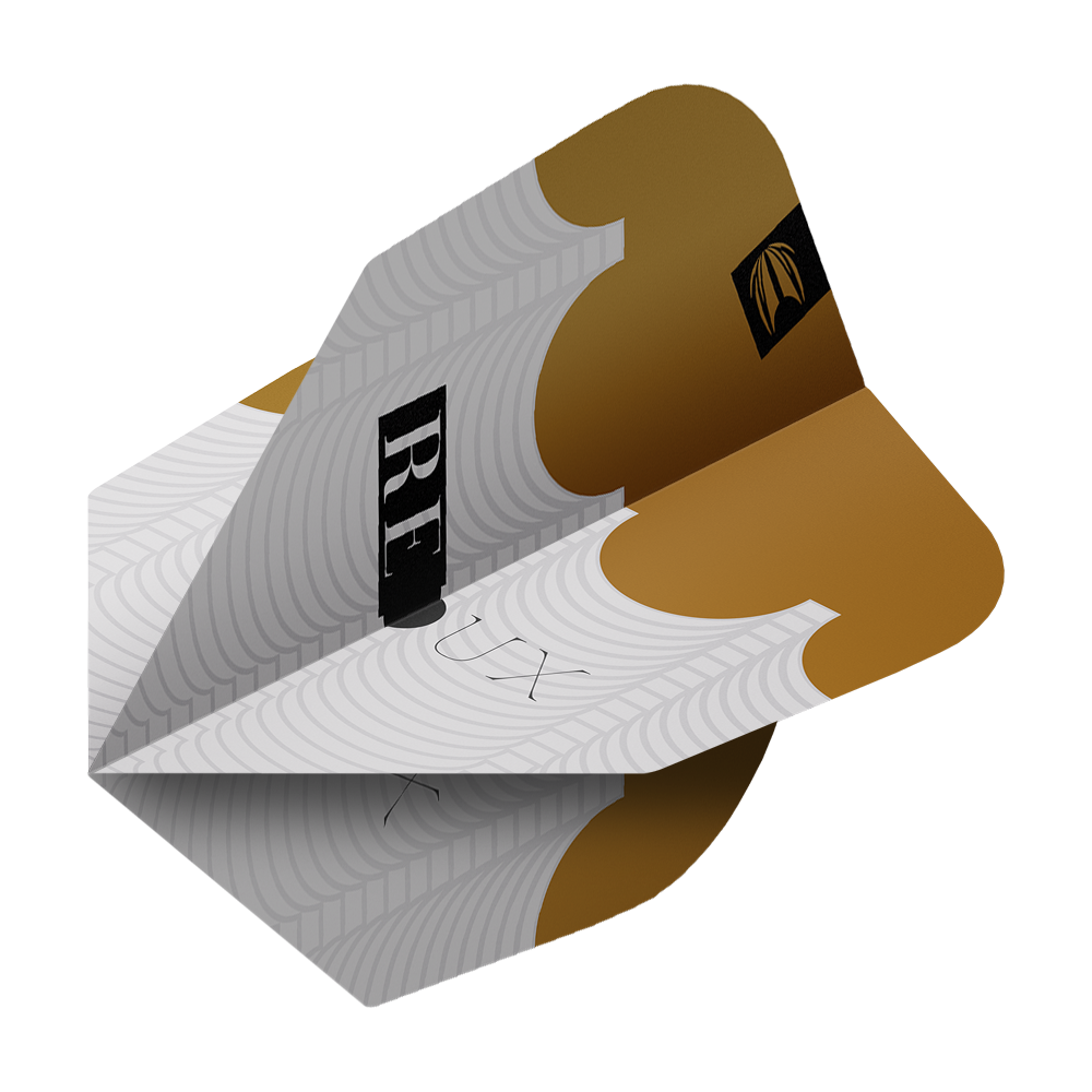 Hier sieht man die Target ProUltra Redux No6 Flights - 3 Sets. Diese Flights verbessern die Flugbahn der Darts.