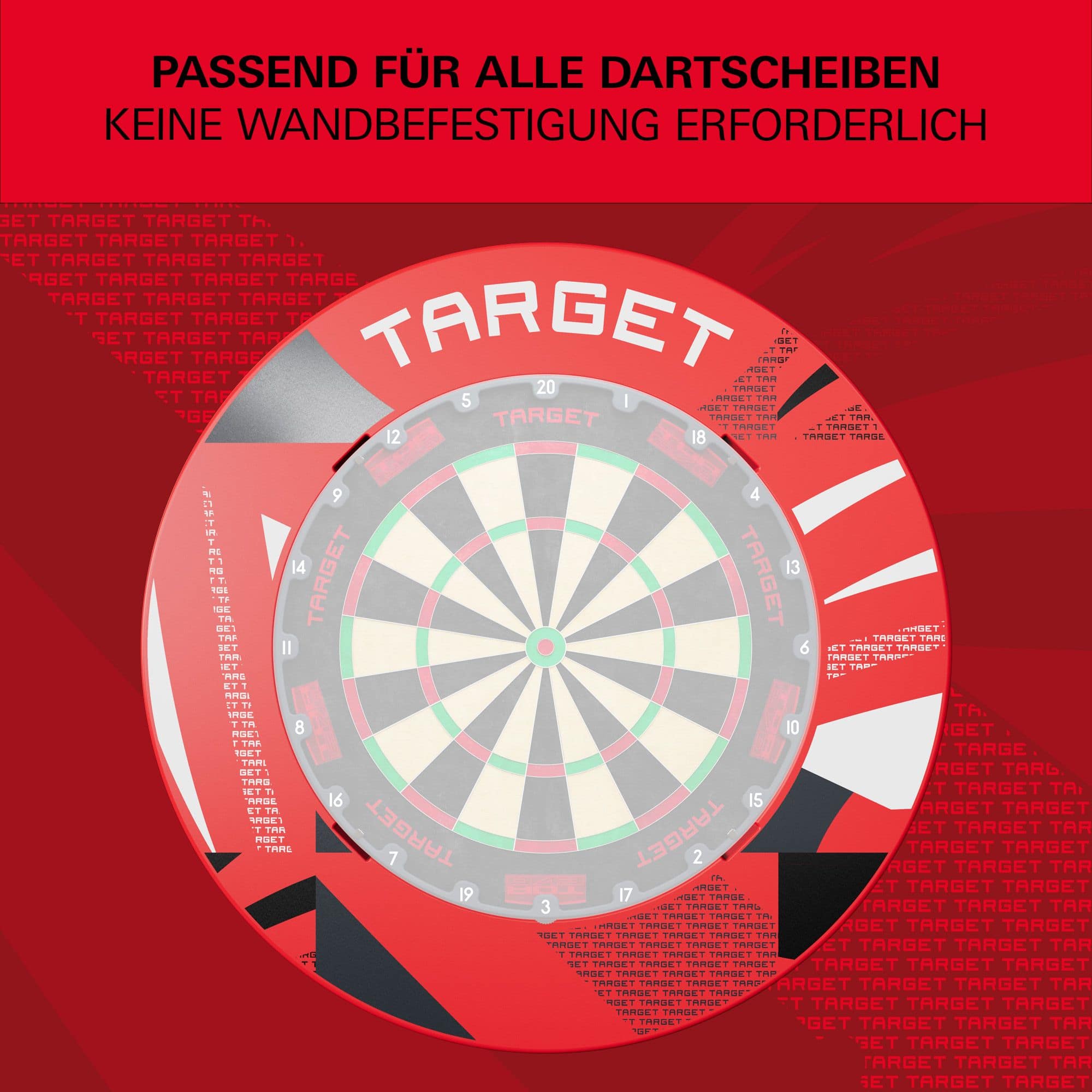 Target Notched Patterned Dartboard Surround