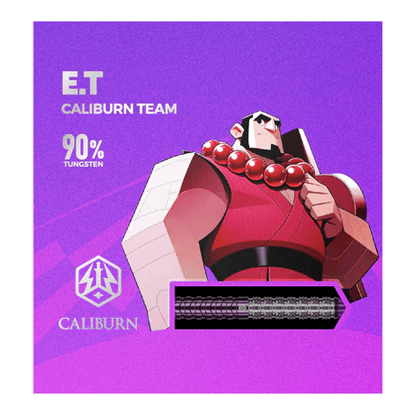Hier sind die Caliburn Awakening E.T. Steeldarts abgebildet. Die Steeldarts werden detailliert dargestellt.