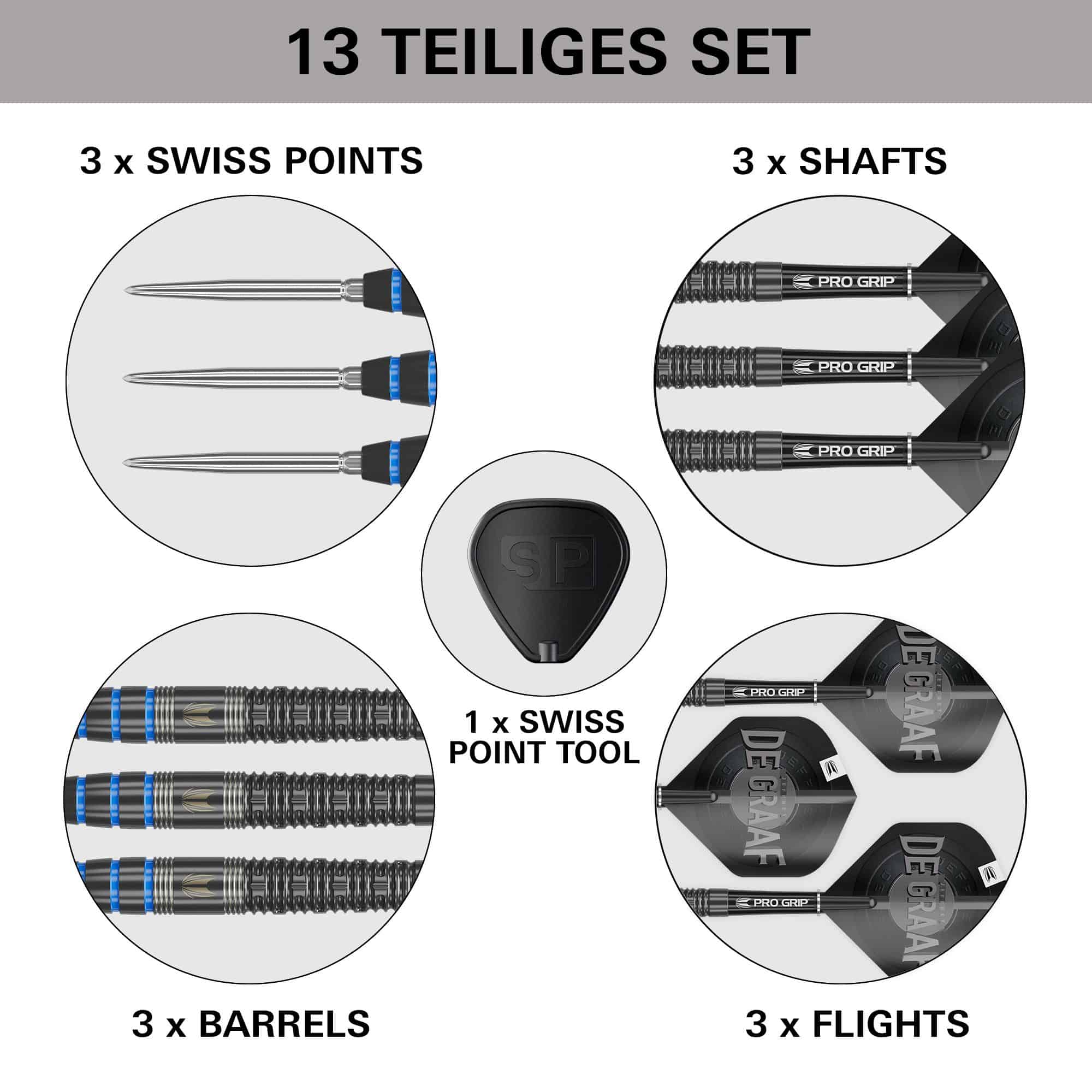 Target Jeffrey De Graaf GEN1 Swiss Point Steeldarts - 23g