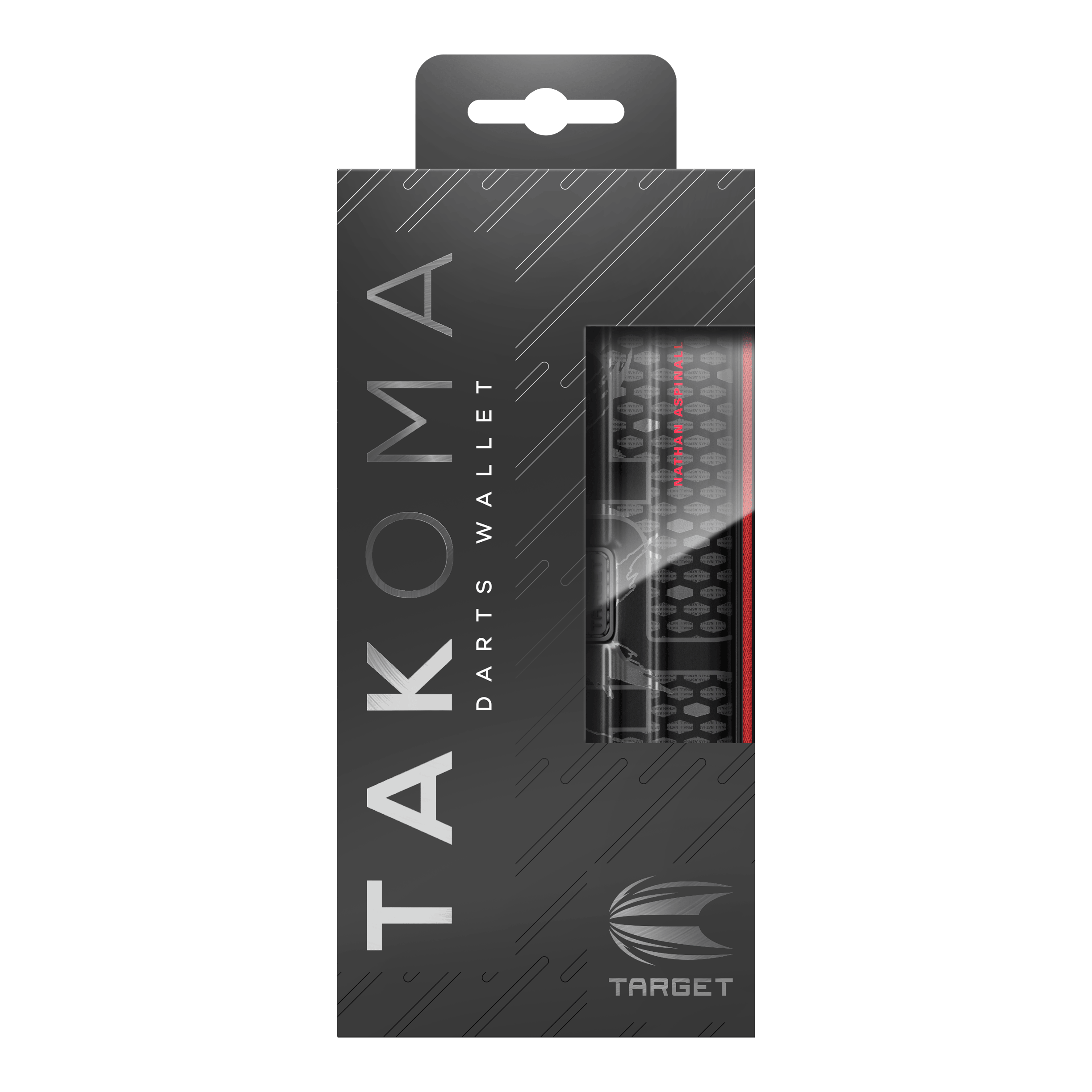 Takoma Ghost Series Nathan Aspinall dart case Das Foto zeigt das Takoma Ghost Series Nathan Aspinall Dartcase. Es ist ideal zur Aufbewahrung und zum Transport von Darts.