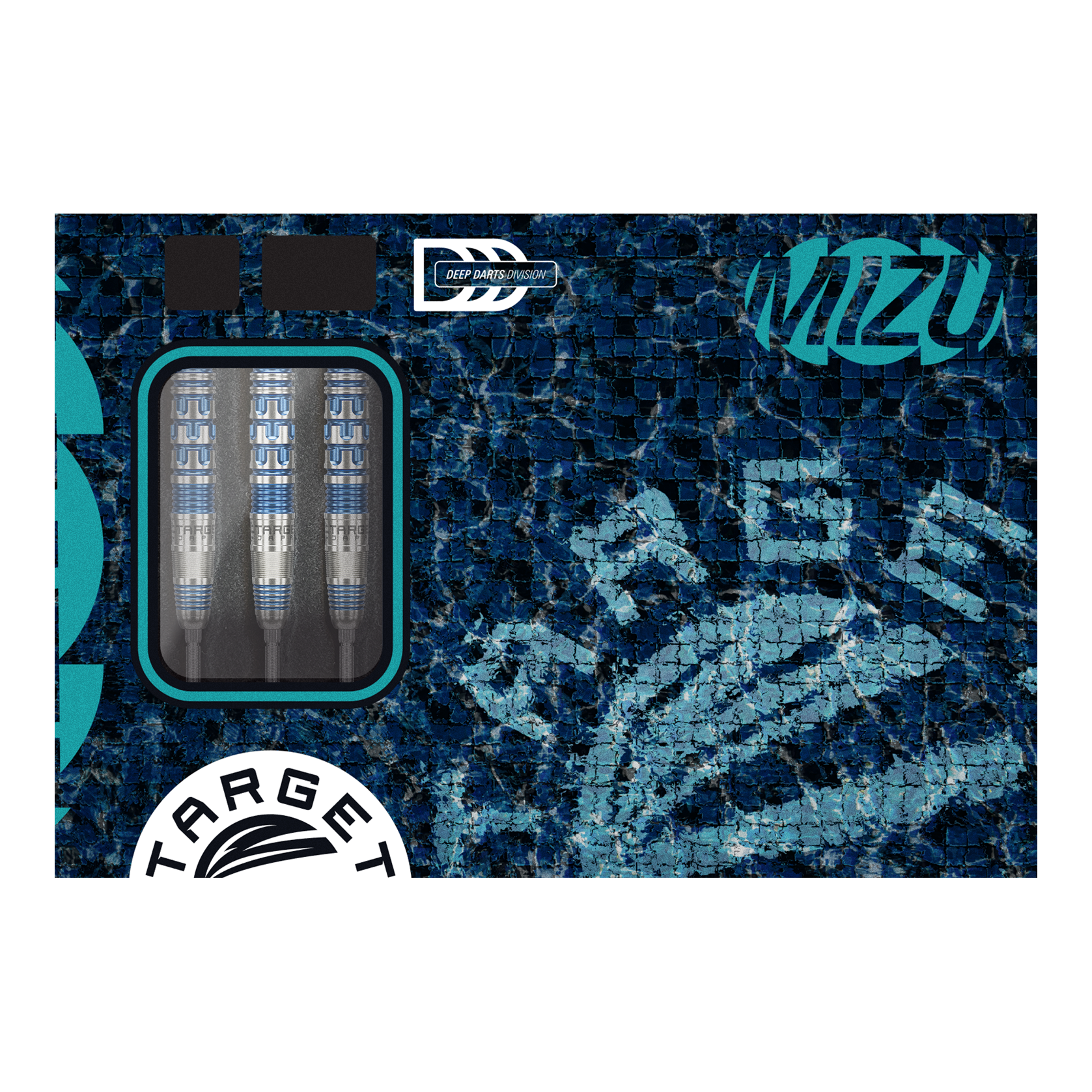 Das Bild zeigt die Target Japan Mizu Series 02 Swiss Point Steeldarts. Die Darts zeichnen sich durch ihr Design und ihre Qualität aus.