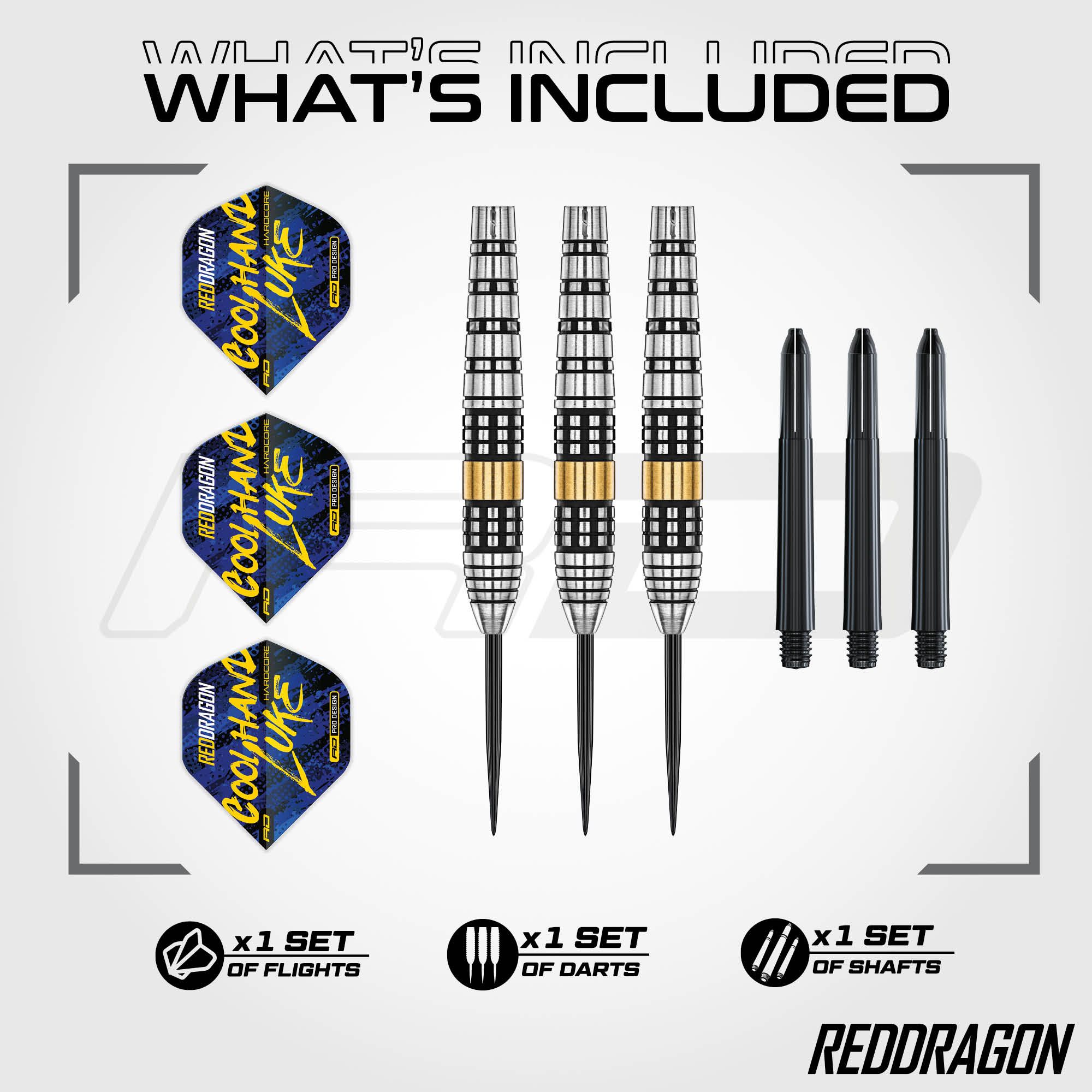 Red Dragon Luke Humphries Brass Steel Darts - 21 g