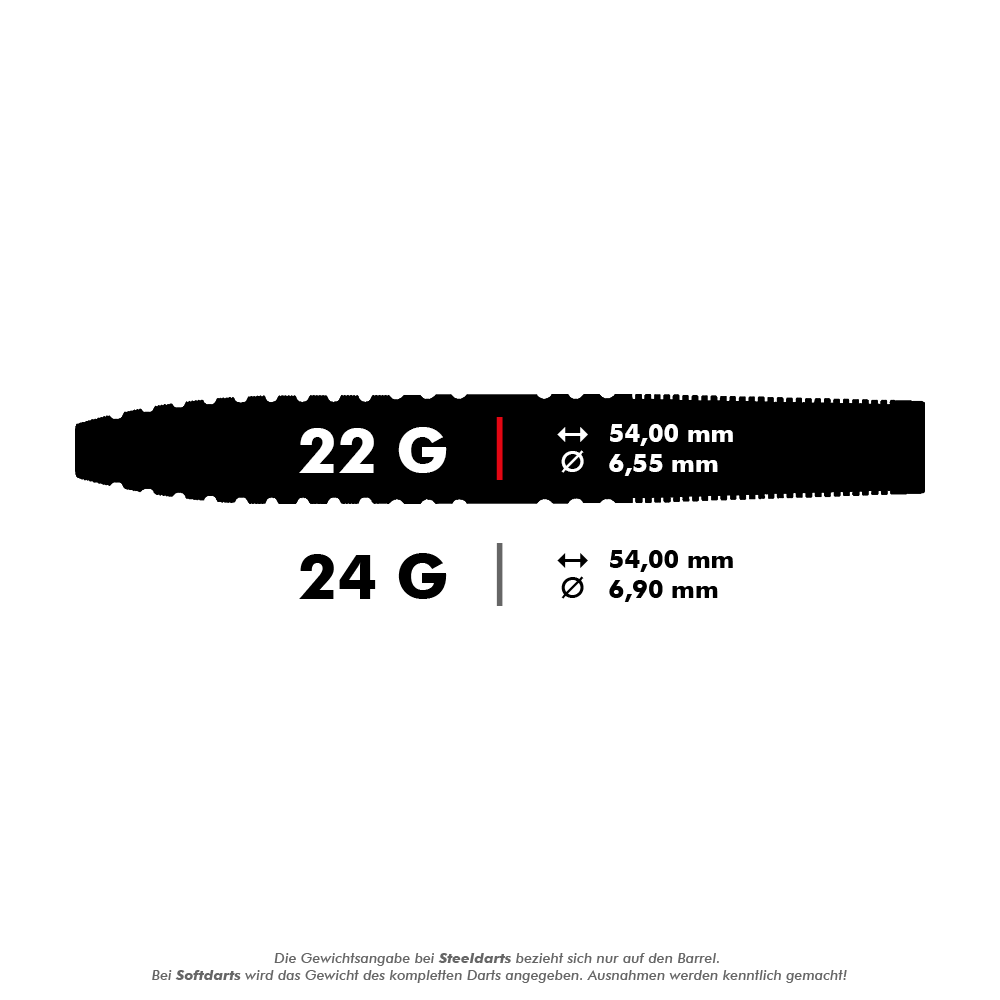 Target RVB 80% Black Tungsten Steeldarts