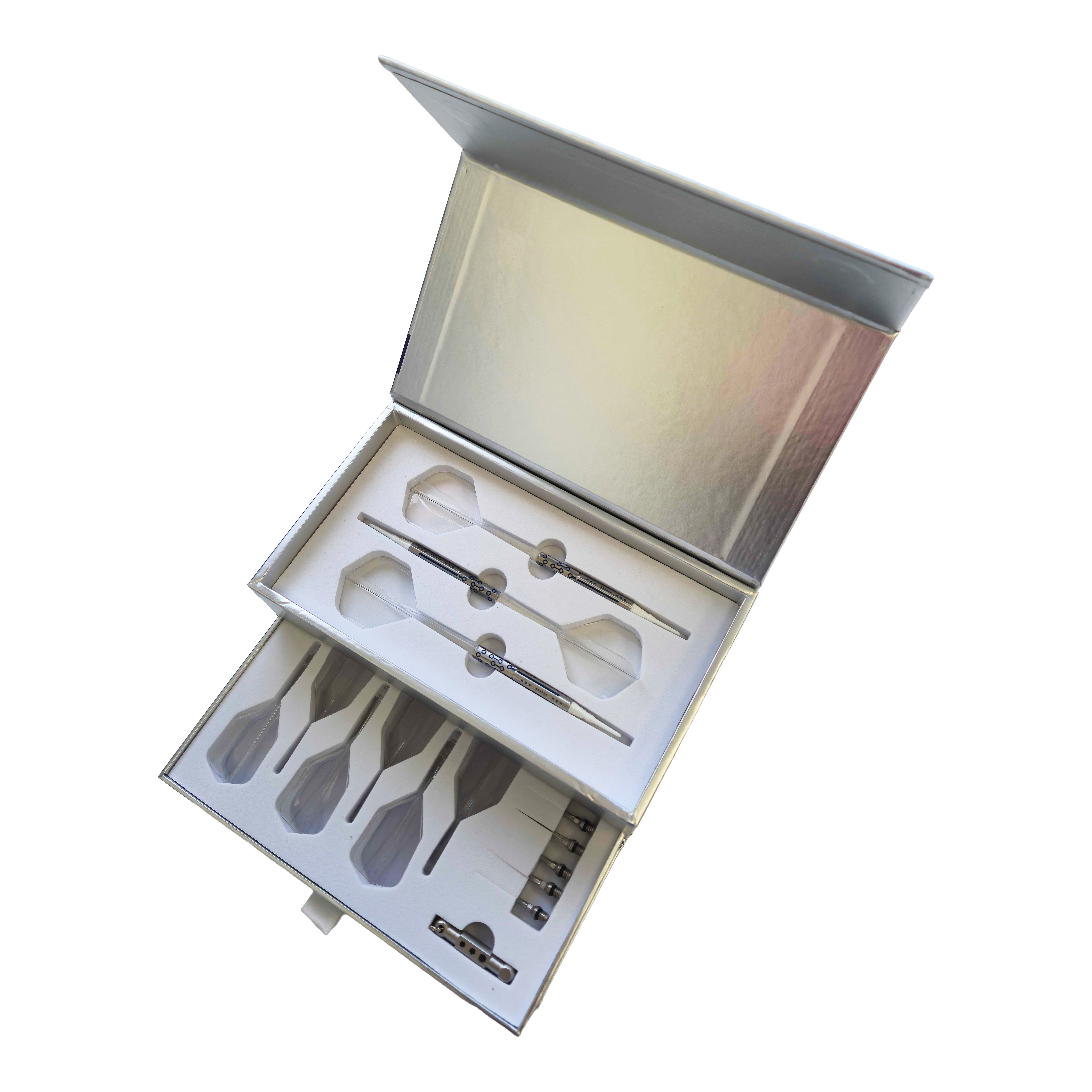 Das Foto zeigt Caliburn Starships Series Demeter Softdarts - 20g. Diese Darts bieten eine ausgewogene Gewichtsverteilung für präzise Würfe.