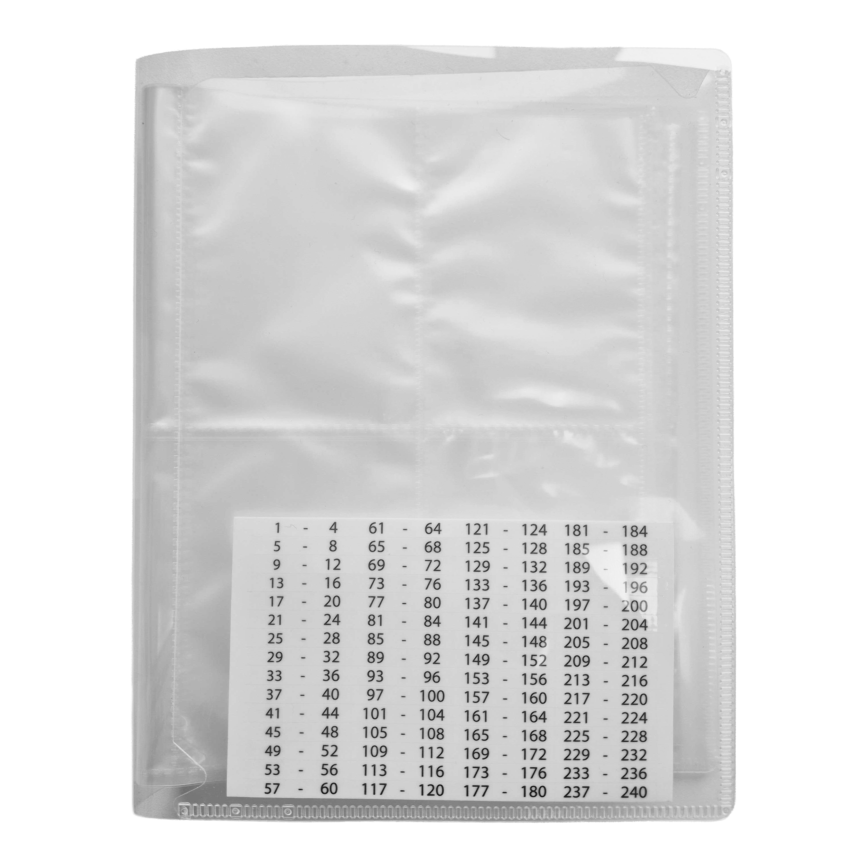 Der Panini Blanko Sammelordner ist zu sehen. Er eignet sich zum Sammeln und Aufbewahren von Panini-Stickern.