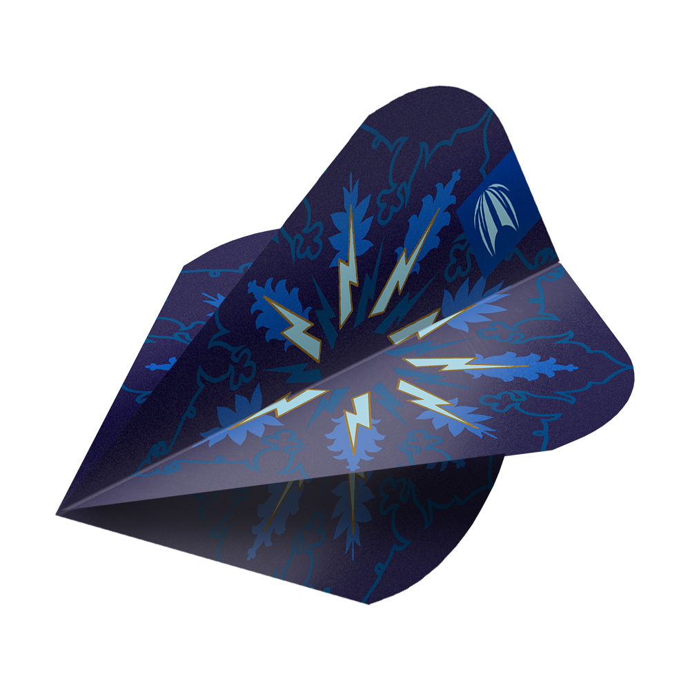 Target ProUltra Phil Taylor Power Gx2 Vapor S Flights - 3 Sets. Zu sehen sind spezielle Dart-Flights, inspiriert von Phil Taylor.