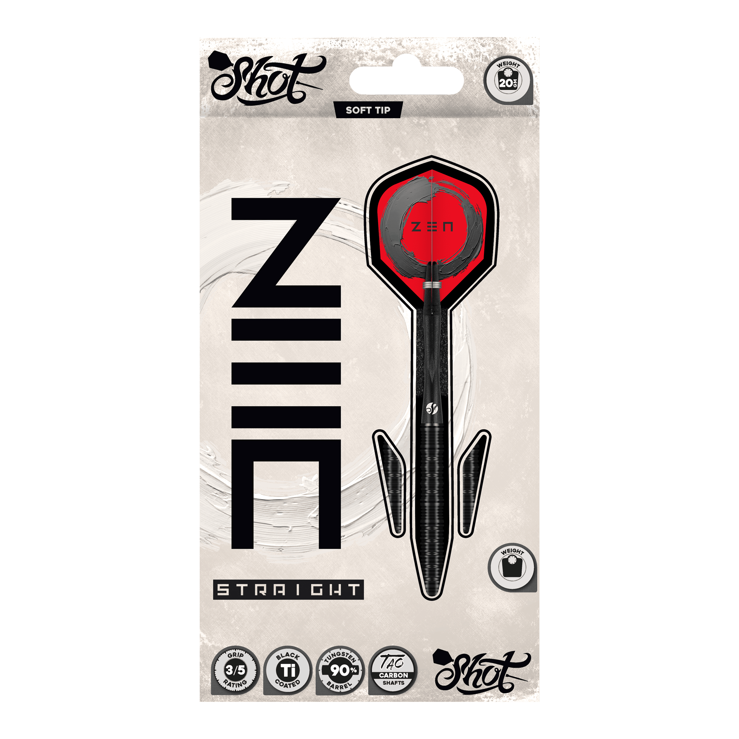 Shot ZEN Straight Softdarts - 20g